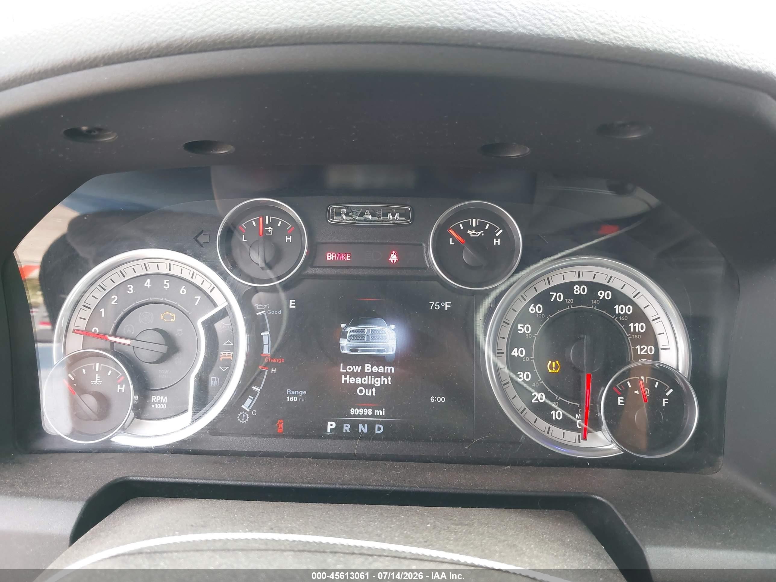 2014 Ram 1500 Outdoorsman Серый vin: 1C6RR7LT2ES451932
