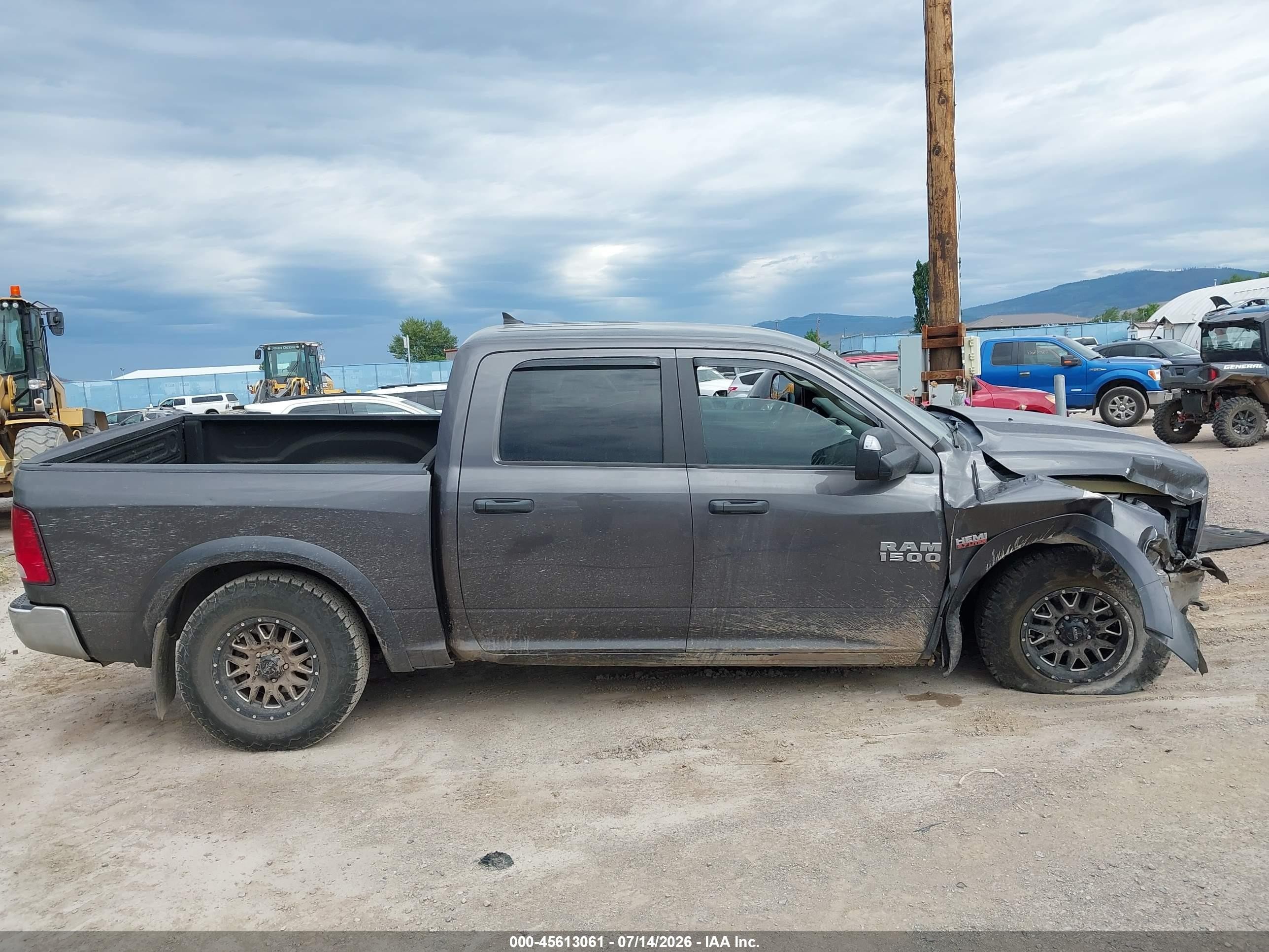 2014 Ram 1500 Outdoorsman Серый vin: 1C6RR7LT2ES451932