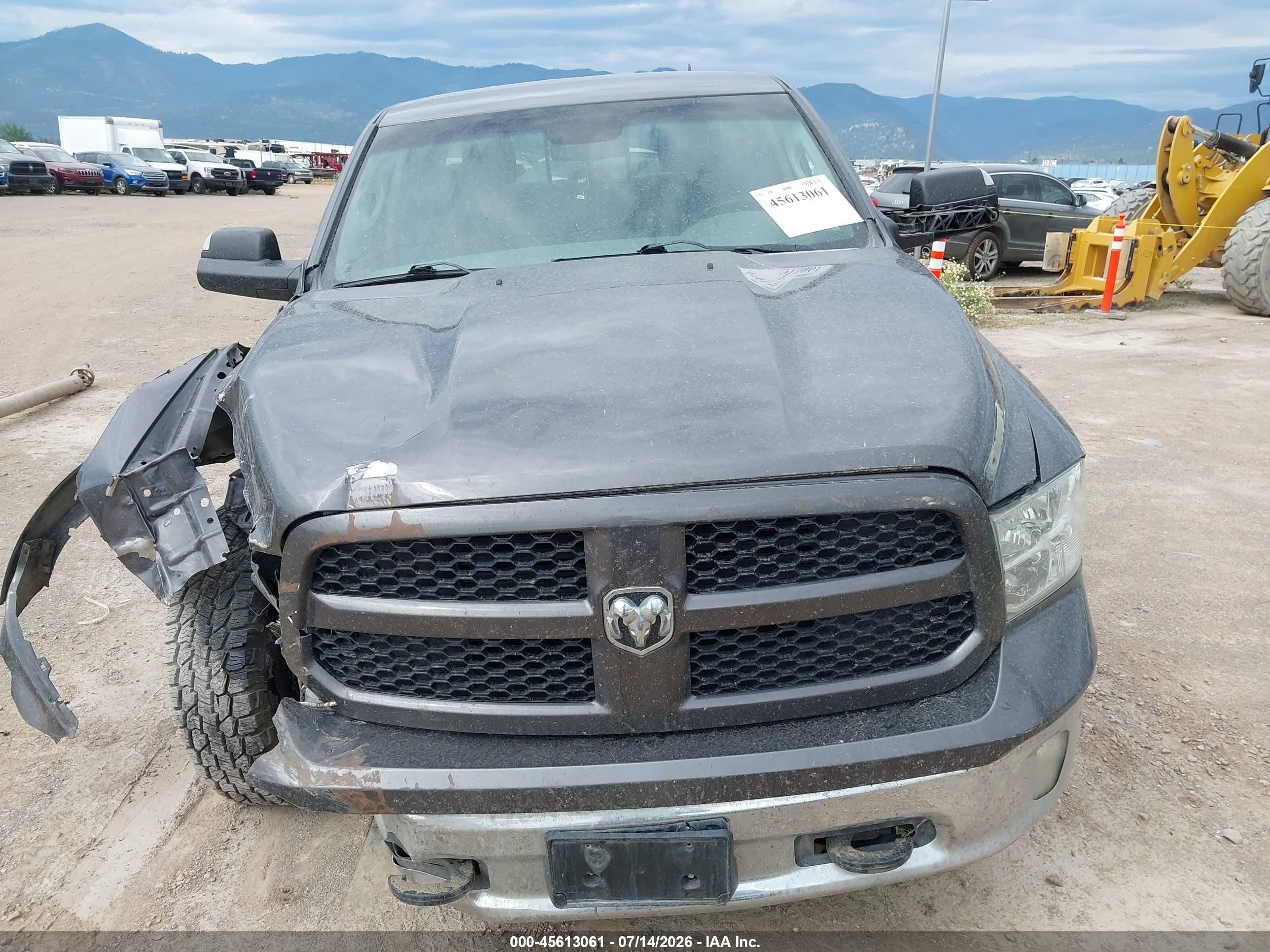2014 Ram 1500 Outdoorsman Серый vin: 1C6RR7LT2ES451932