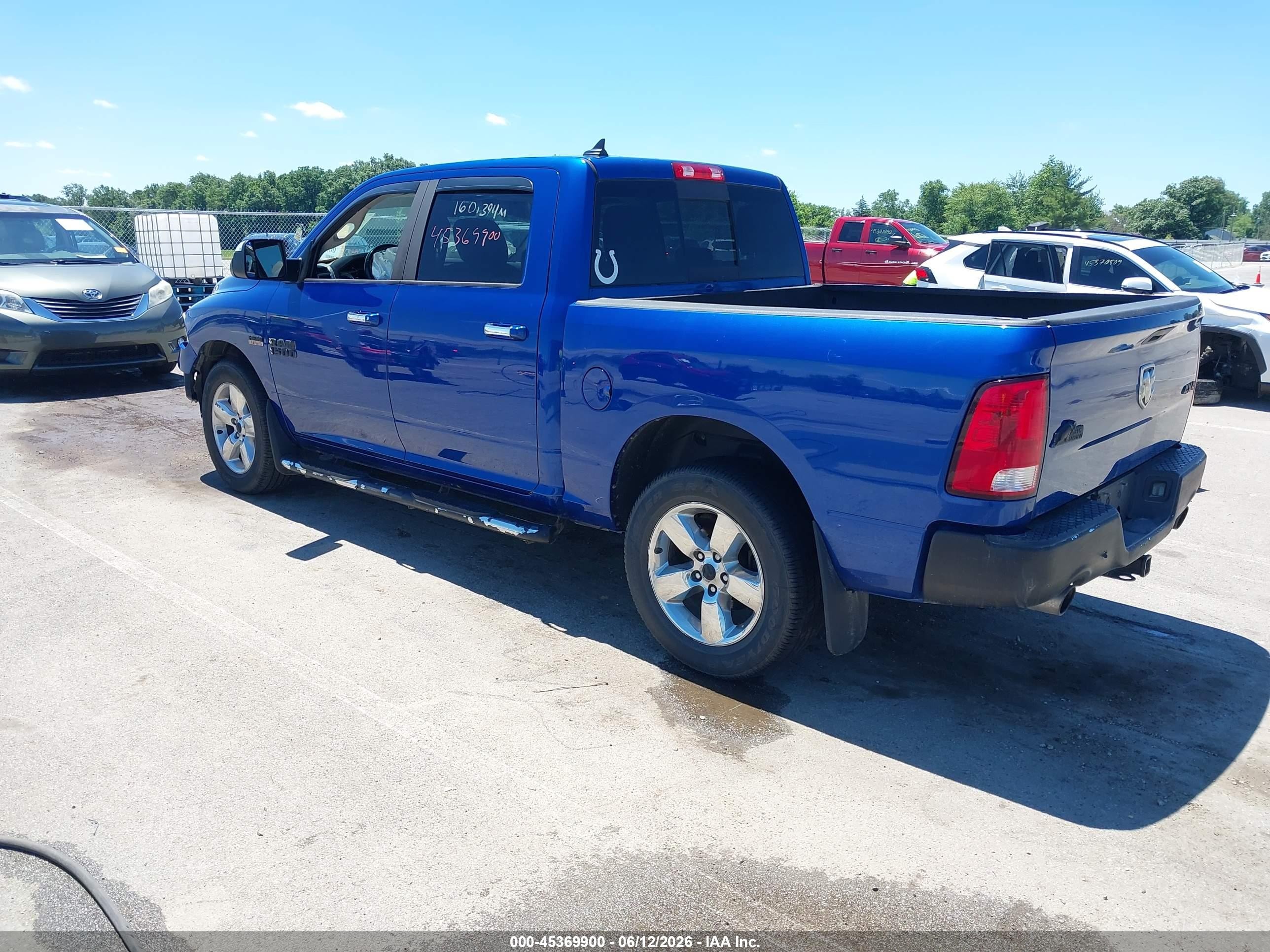 2015 Ram 1500 Big Horn Blue vin: 1C6RR7LT2FS758678