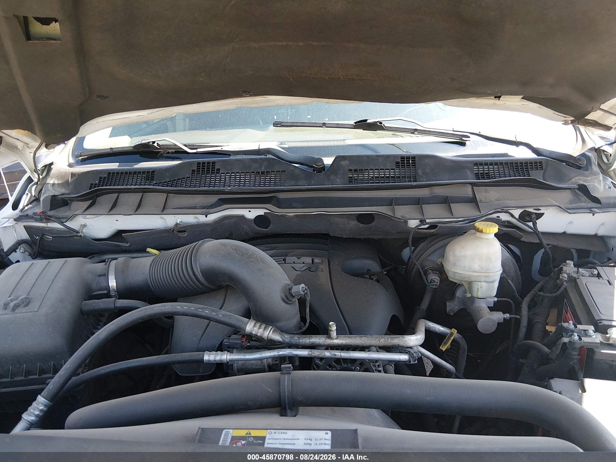 2013 Ram 1500 Big Horn White vin: 1C6RR7LT3DS528063