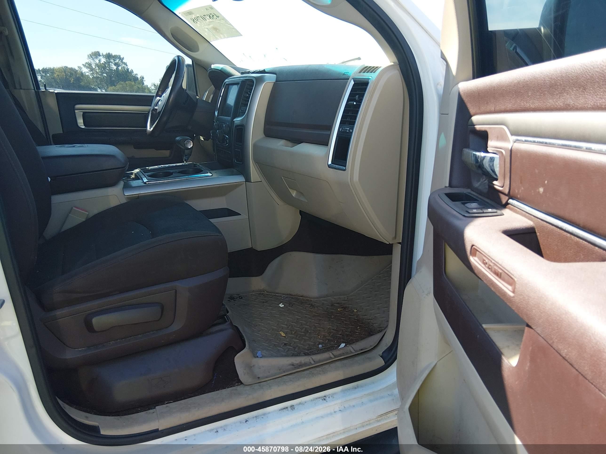 2013 Ram 1500 Big Horn White vin: 1C6RR7LT3DS528063