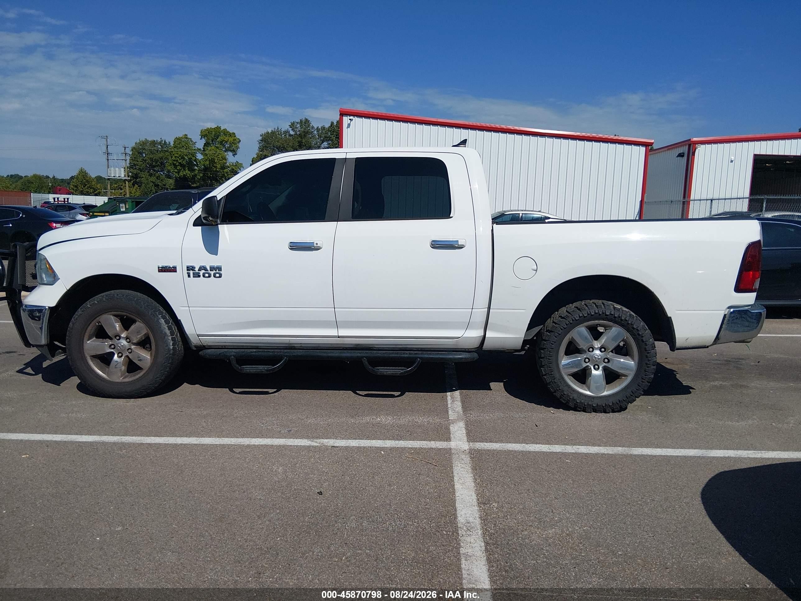 2013 Ram 1500 Big Horn White vin: 1C6RR7LT3DS528063