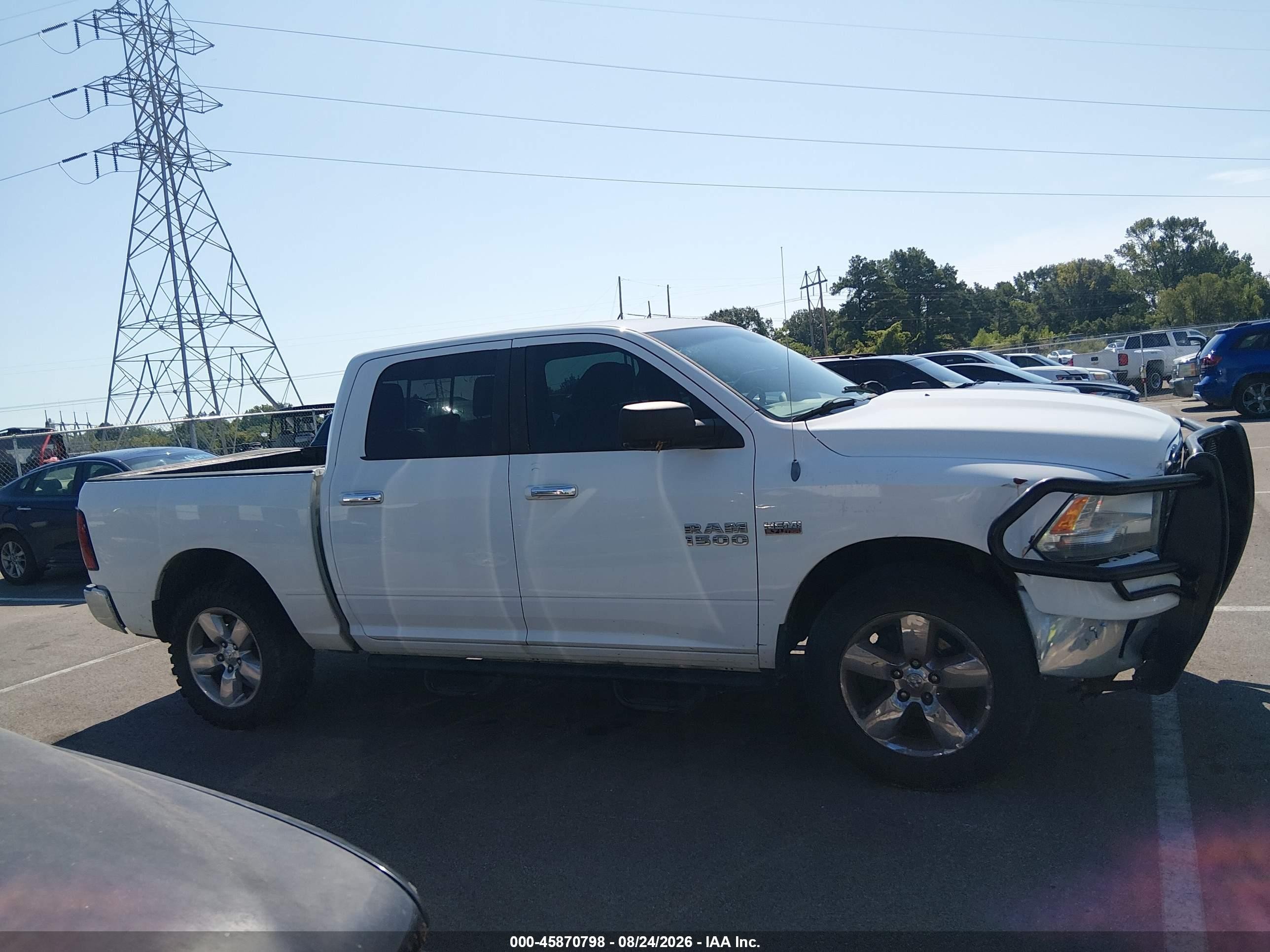 2013 Ram 1500 Big Horn White vin: 1C6RR7LT3DS528063