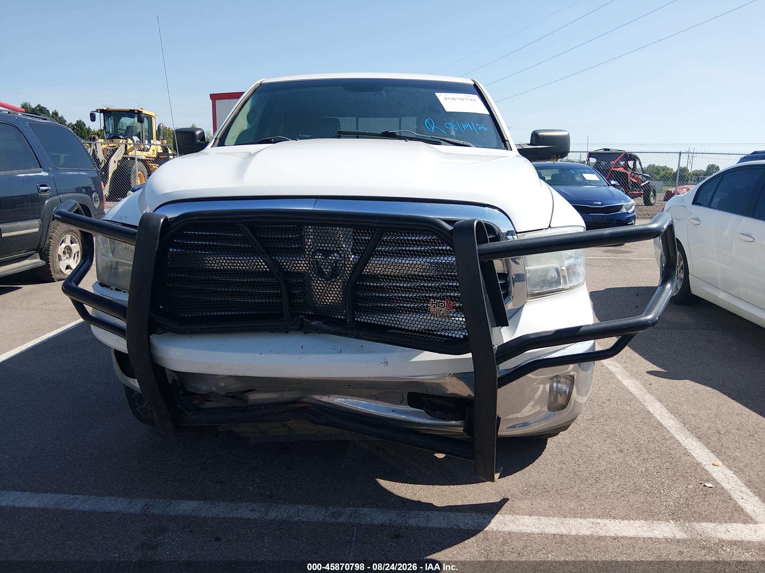 2013 Ram 1500 Big Horn White vin: 1C6RR7LT3DS528063