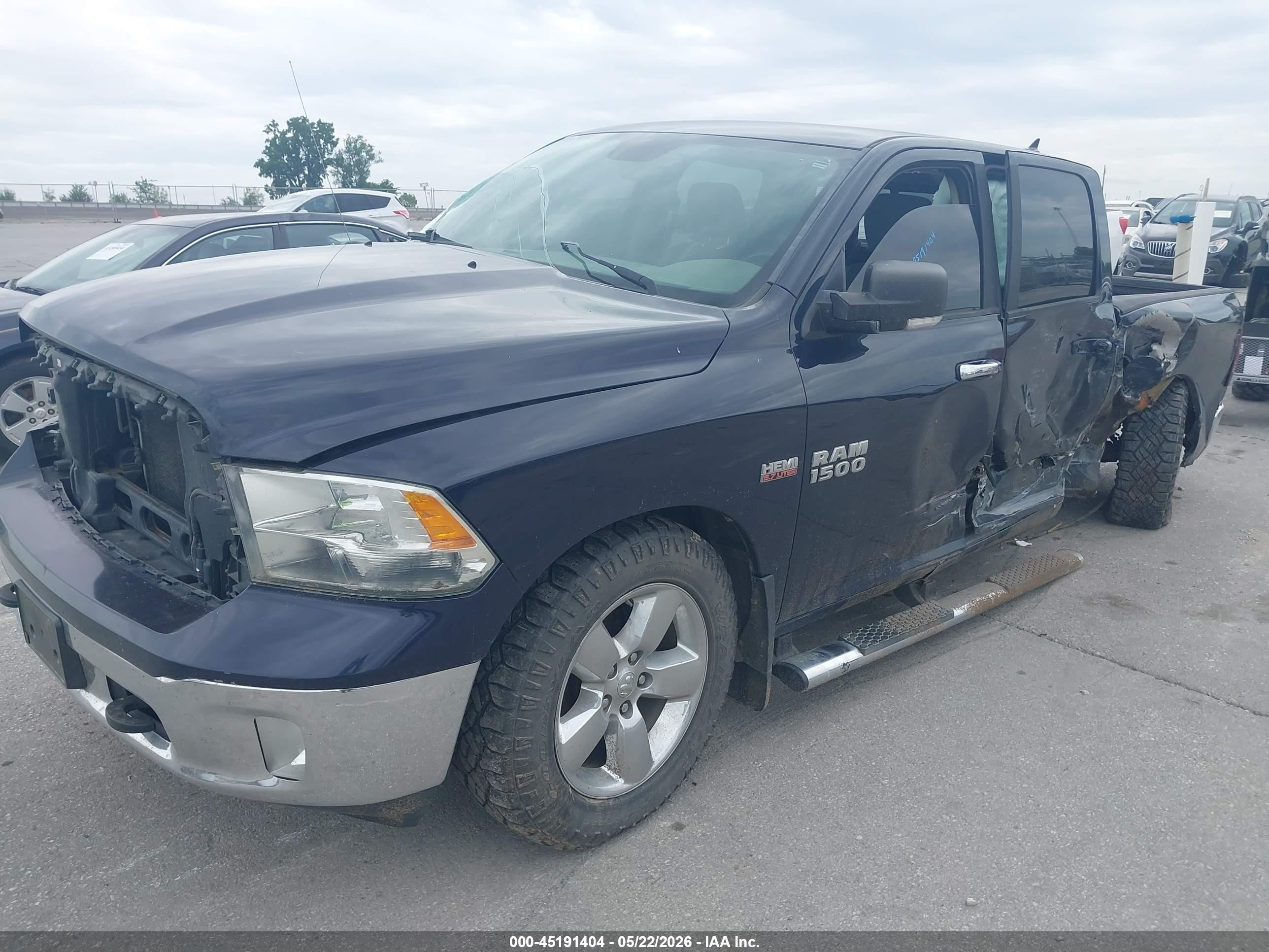 2013 Ram 1500 Big Horn Blue vin: 1C6RR7LT3DS551732