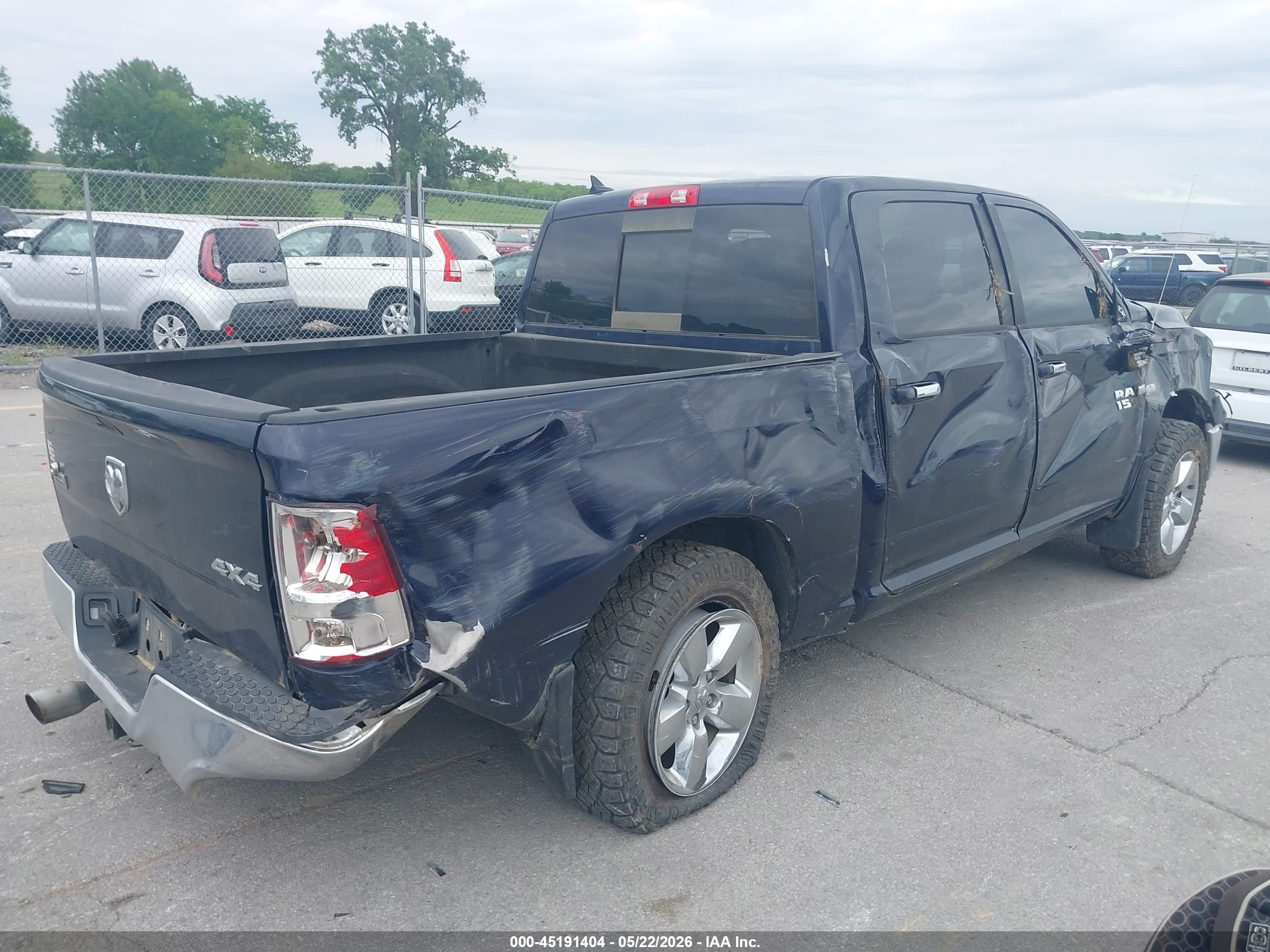 2013 Ram 1500 Big Horn Blue vin: 1C6RR7LT3DS551732