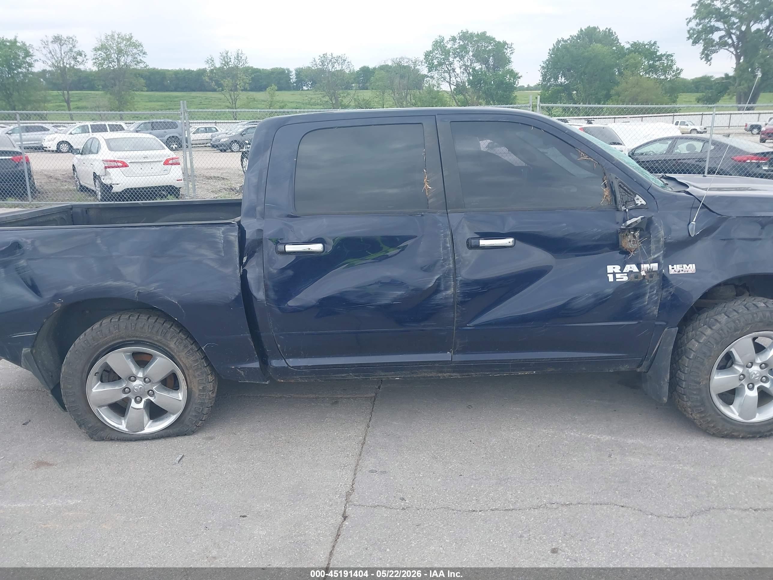 2013 Ram 1500 Big Horn Blue vin: 1C6RR7LT3DS551732