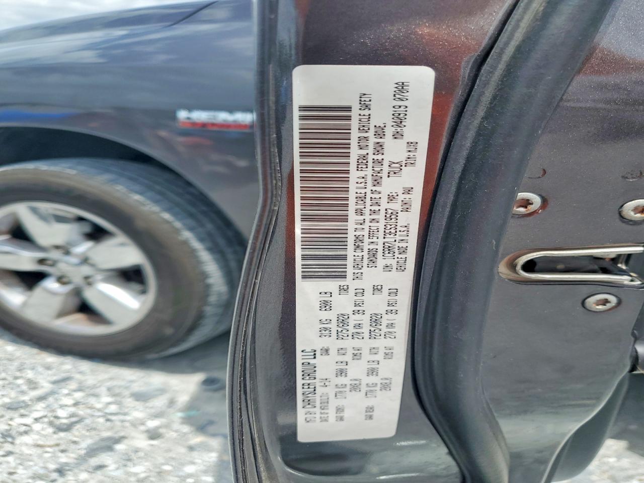 2014 Ram 1500 Slt Gray vin: 1C6RR7LT3ES319567