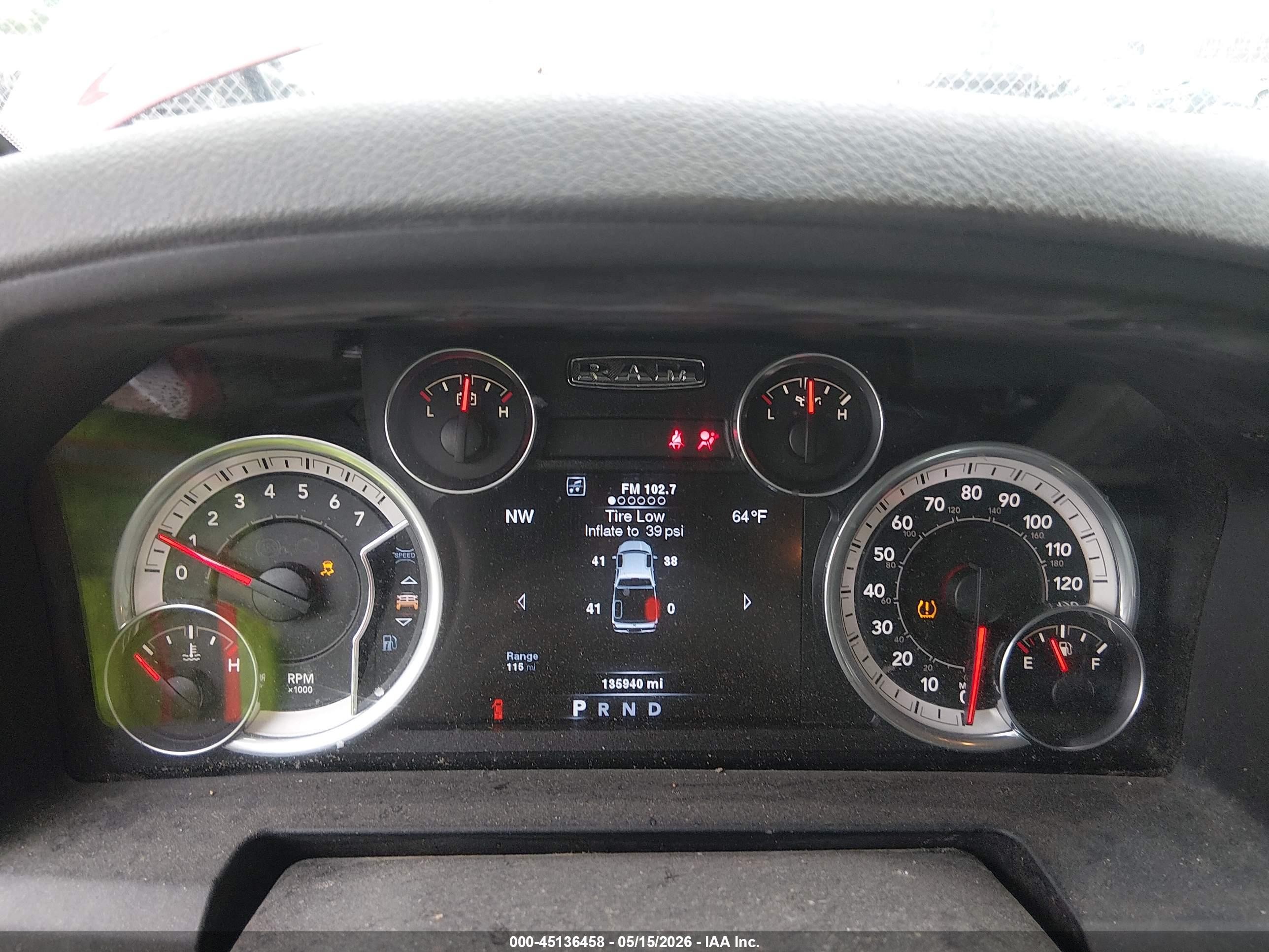 2014 Ram 1500 Slt Красный vin: 1C6RR7LT3ES342749