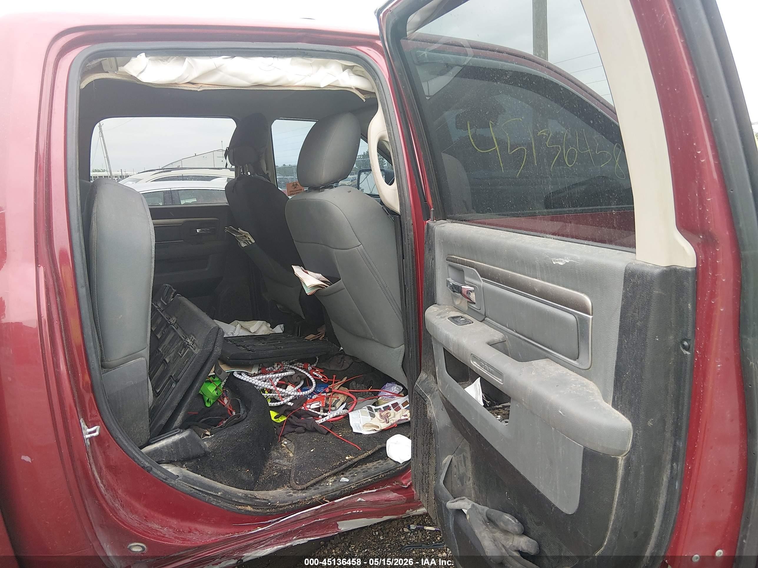 2014 Ram 1500 Slt Красный vin: 1C6RR7LT3ES342749
