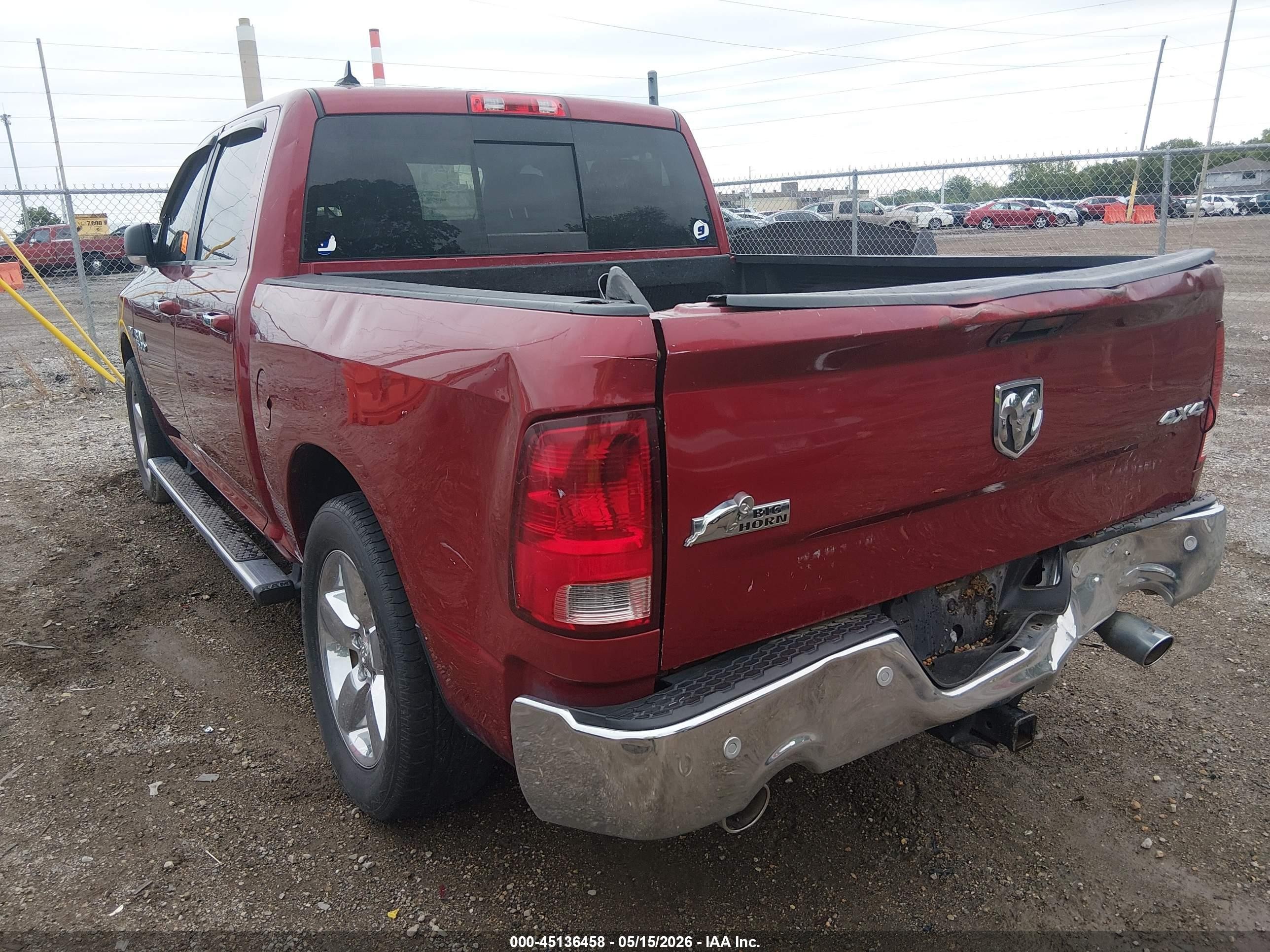 2014 Ram 1500 Slt Красный vin: 1C6RR7LT3ES342749