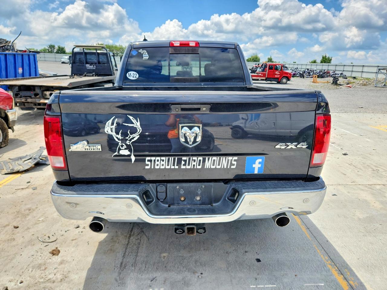 2015 Ram 1500 Slt Черный vin: 1C6RR7LT3FS585947