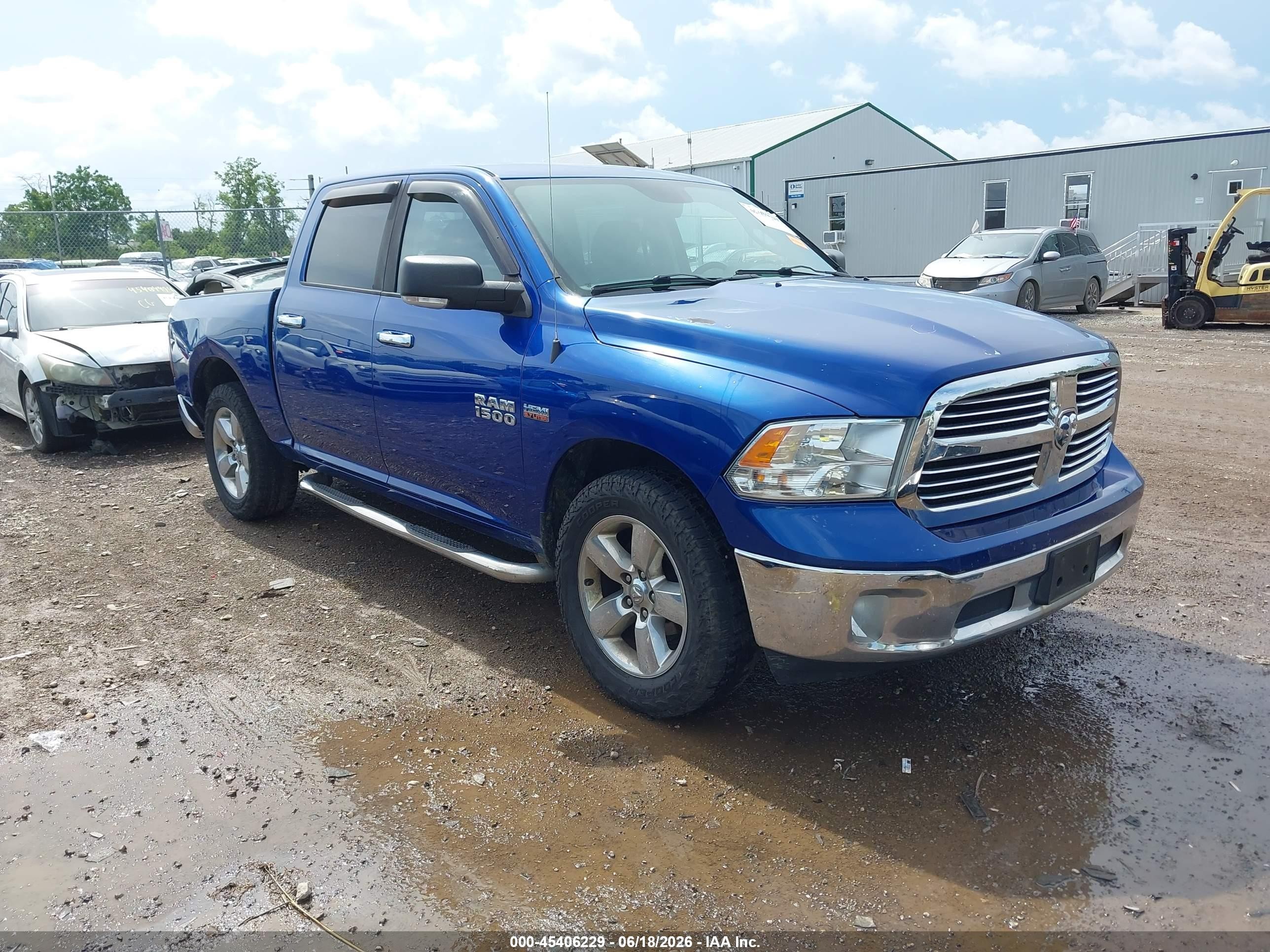 2015 Ram 1500 Big Horn Синий vin: 1C6RR7LT3FS745325