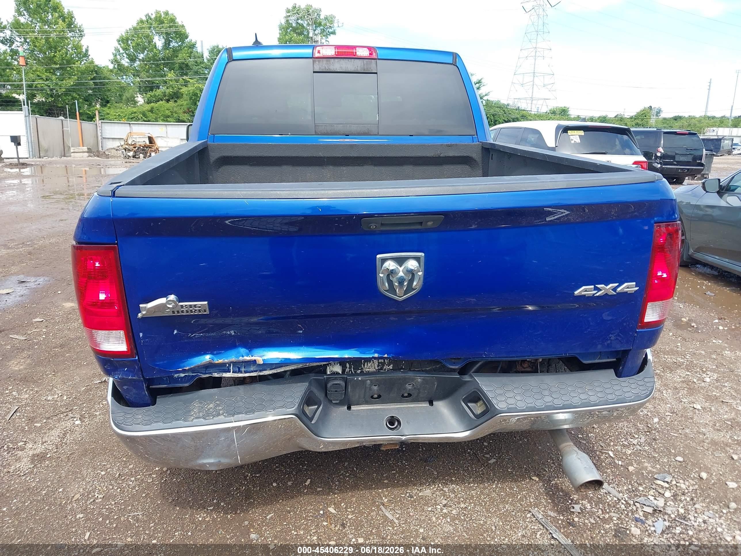 2015 Ram 1500 Big Horn Синий vin: 1C6RR7LT3FS745325