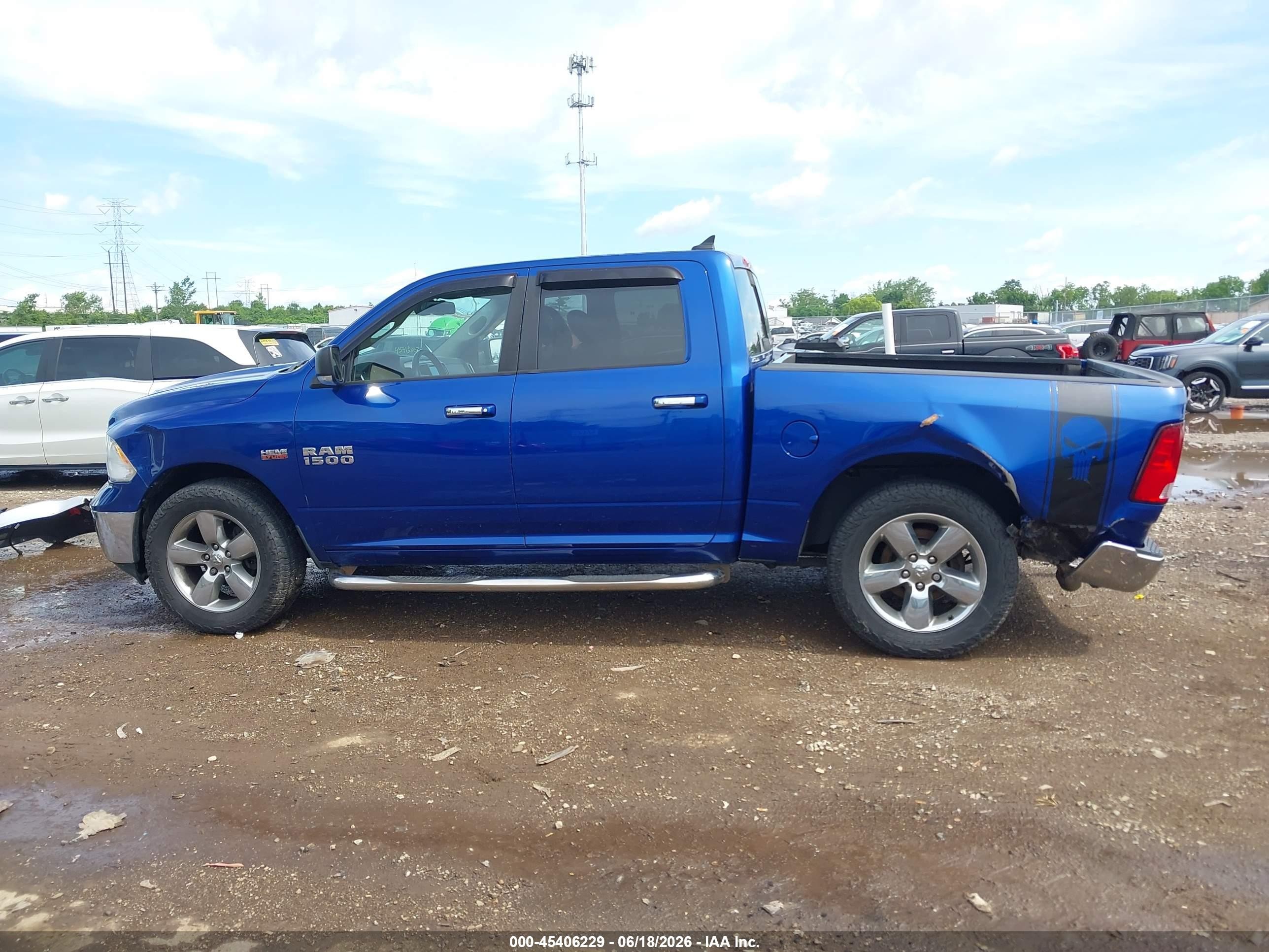 2015 Ram 1500 Big Horn Синий vin: 1C6RR7LT3FS745325