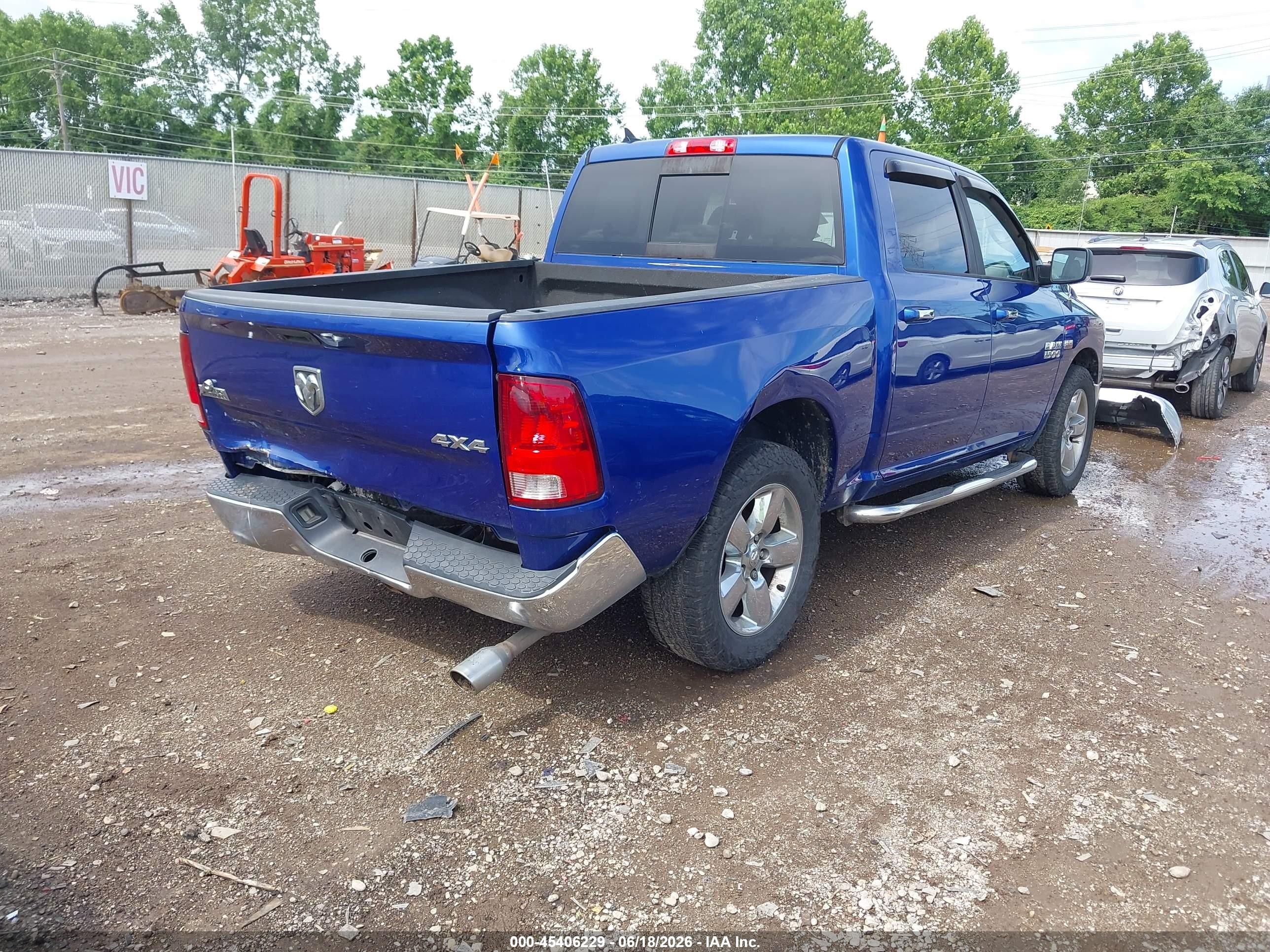2015 Ram 1500 Big Horn Синий vin: 1C6RR7LT3FS745325
