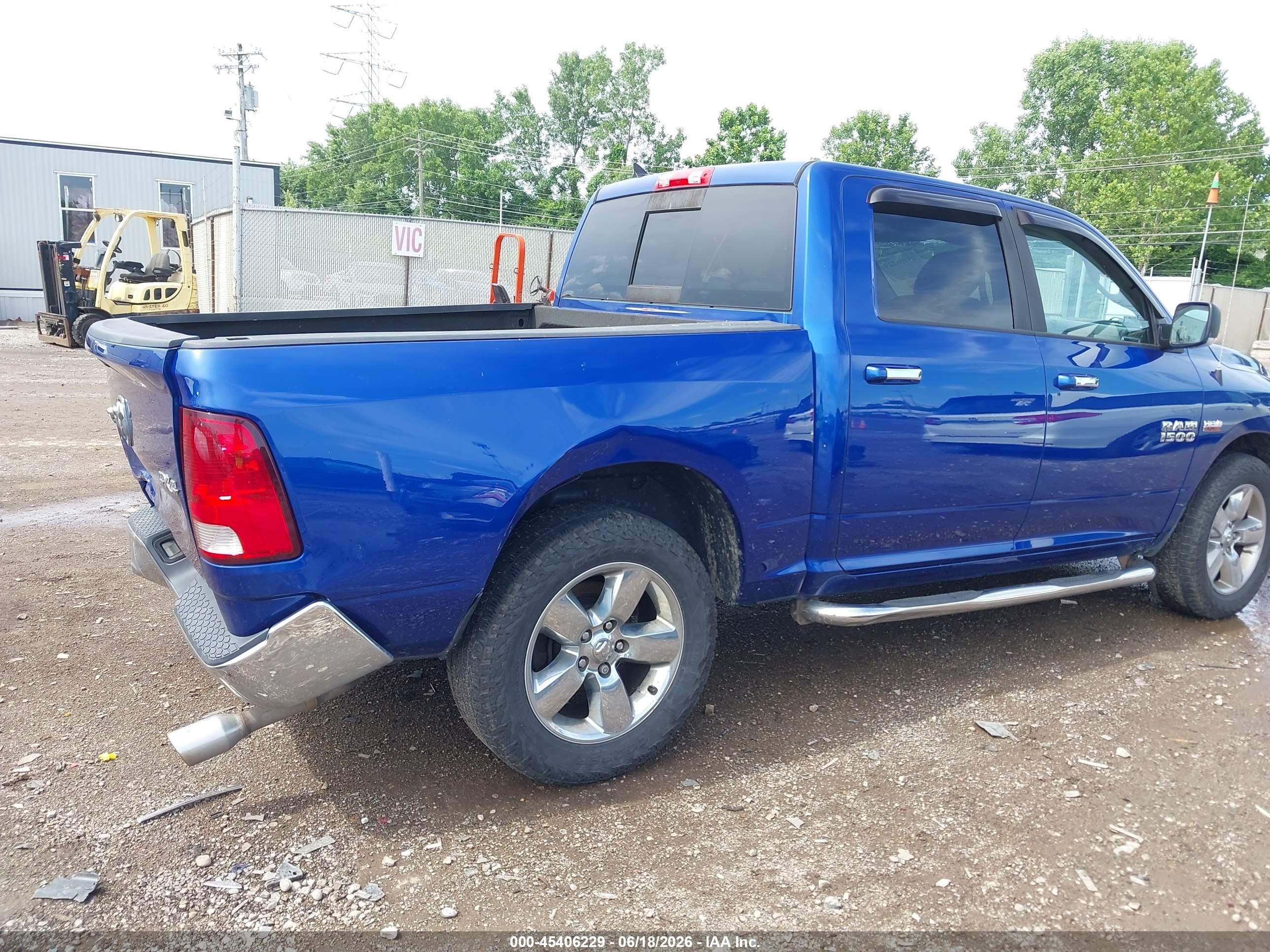 2015 Ram 1500 Big Horn Синий vin: 1C6RR7LT3FS745325