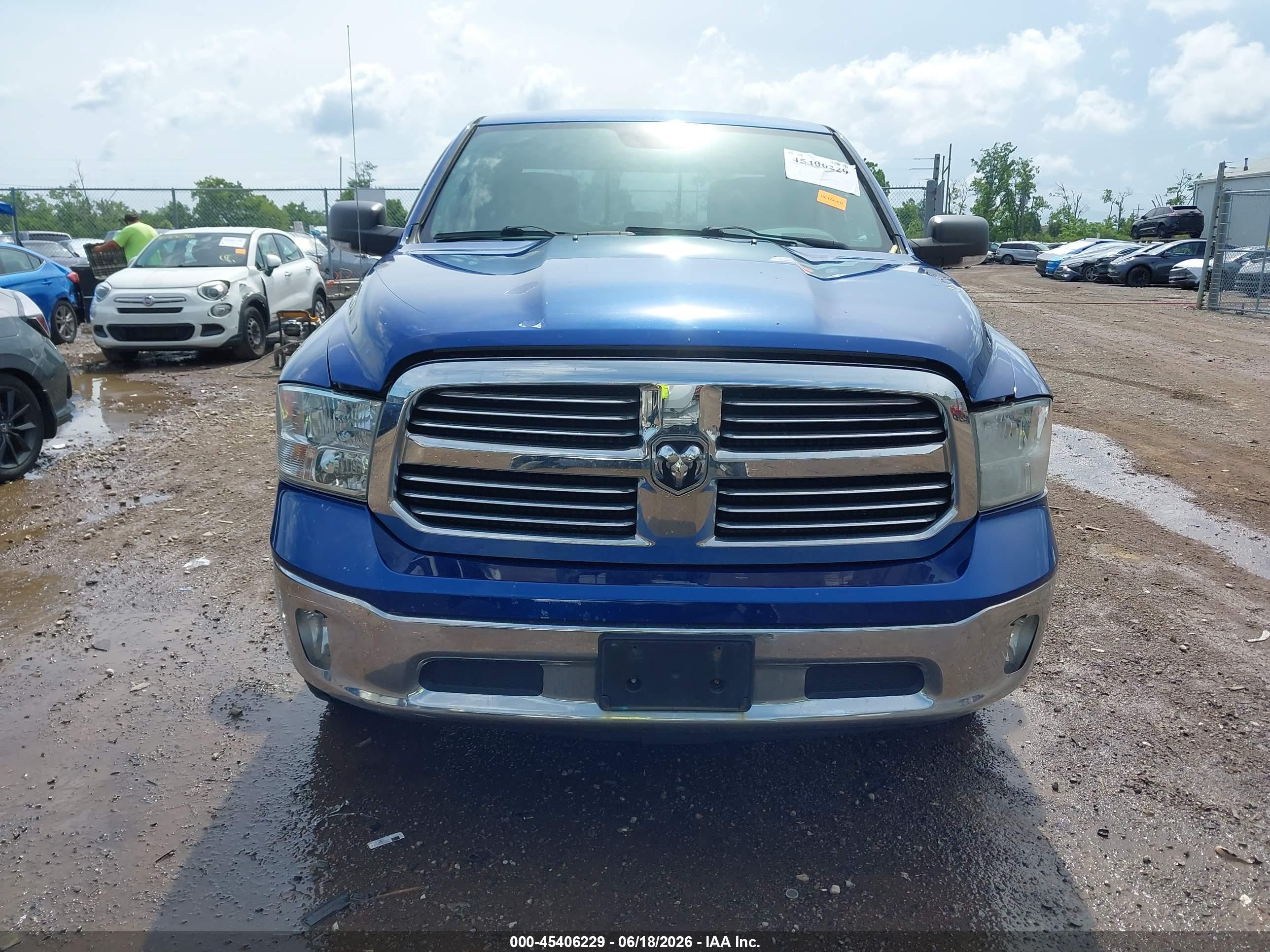 2015 Ram 1500 Big Horn Синий vin: 1C6RR7LT3FS745325