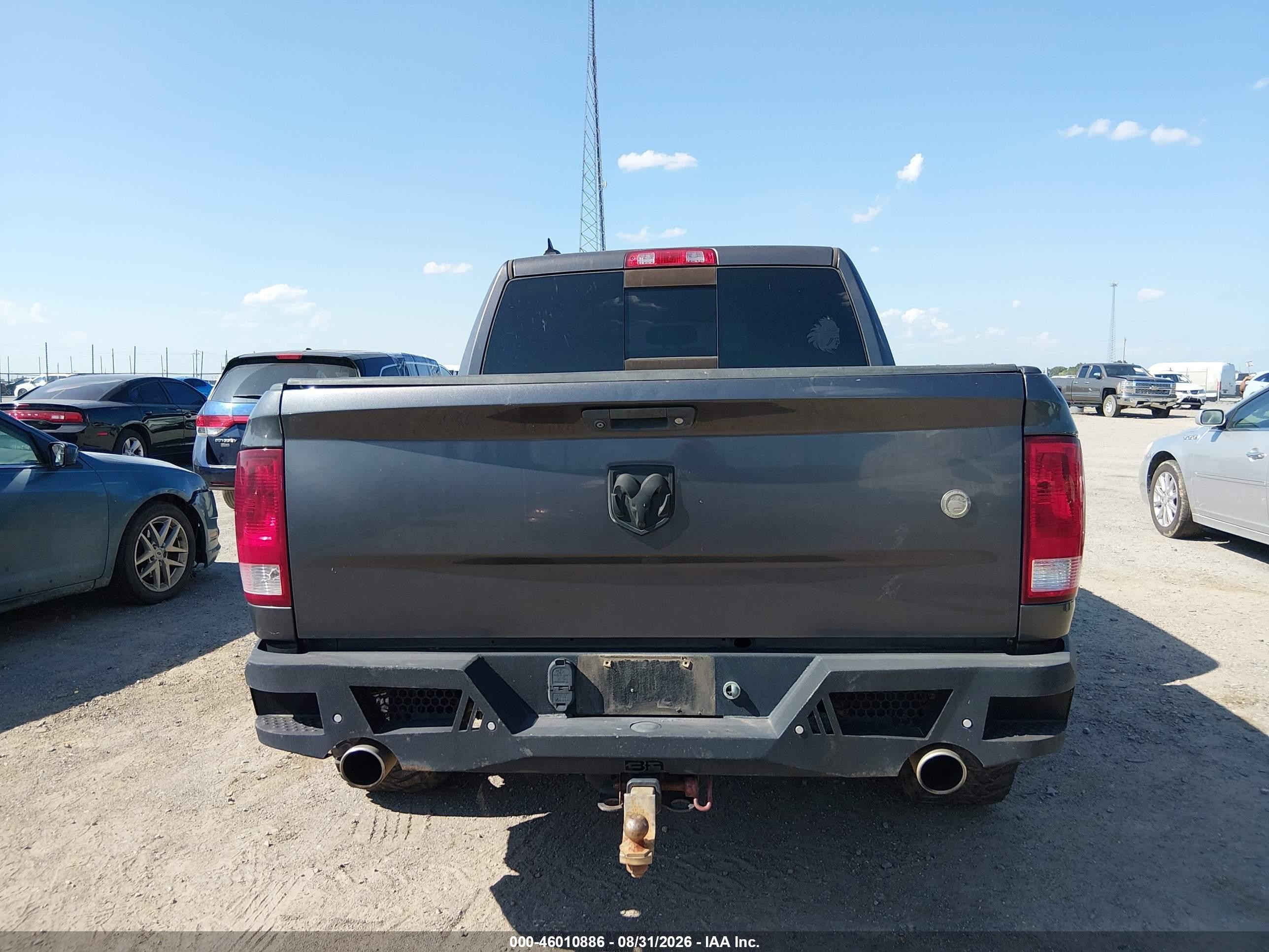 2015 Ram 1500 Big Horn Black vin: 1C6RR7LT3FS759869
