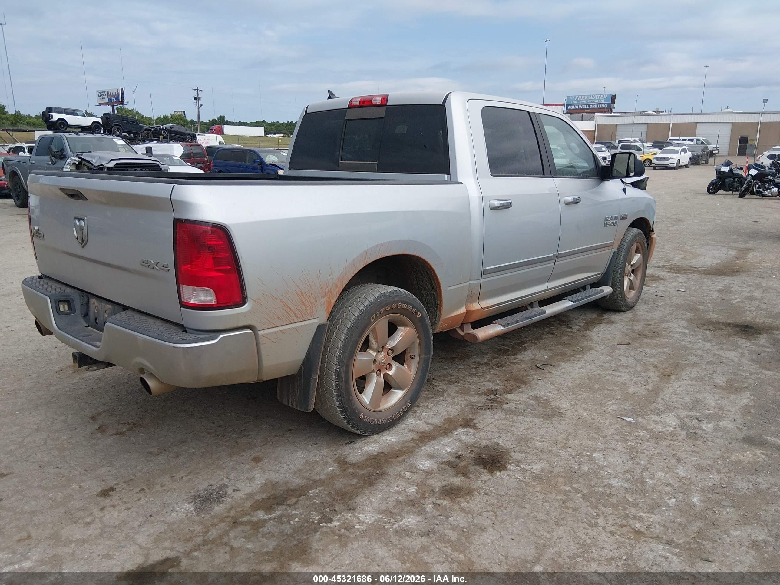 2015 Ram 1500 Big Horn Silver vin: 1C6RR7LT3FS765848