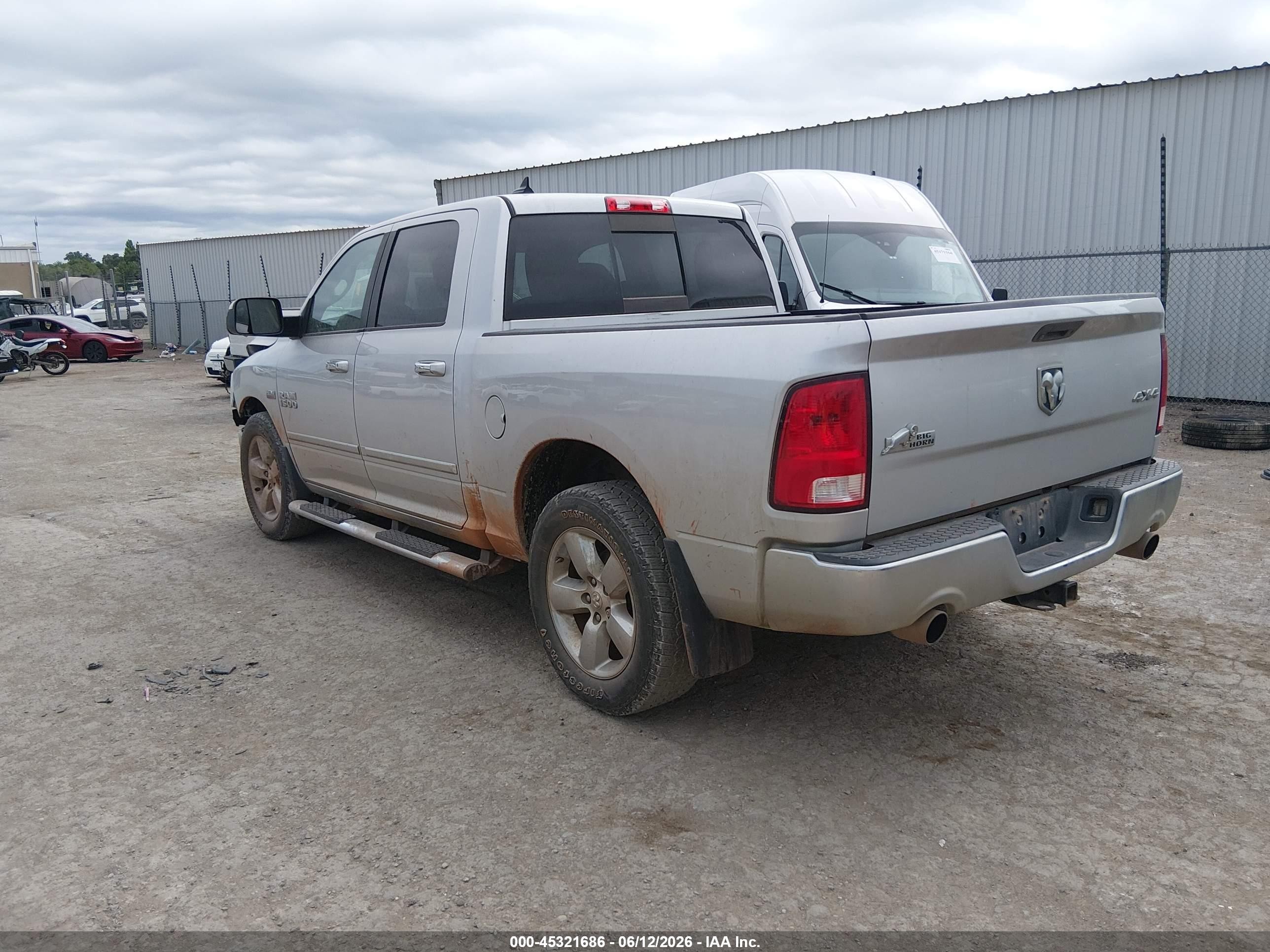 2015 Ram 1500 Big Horn Silver vin: 1C6RR7LT3FS765848