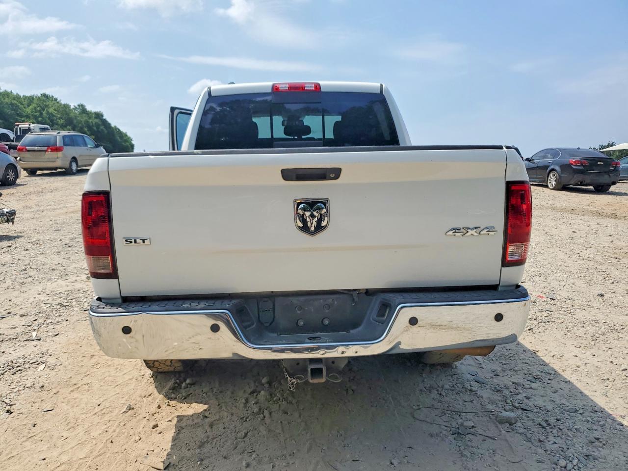 2013 Ram 1500 Slt White vin: 1C6RR7LT4DS609301