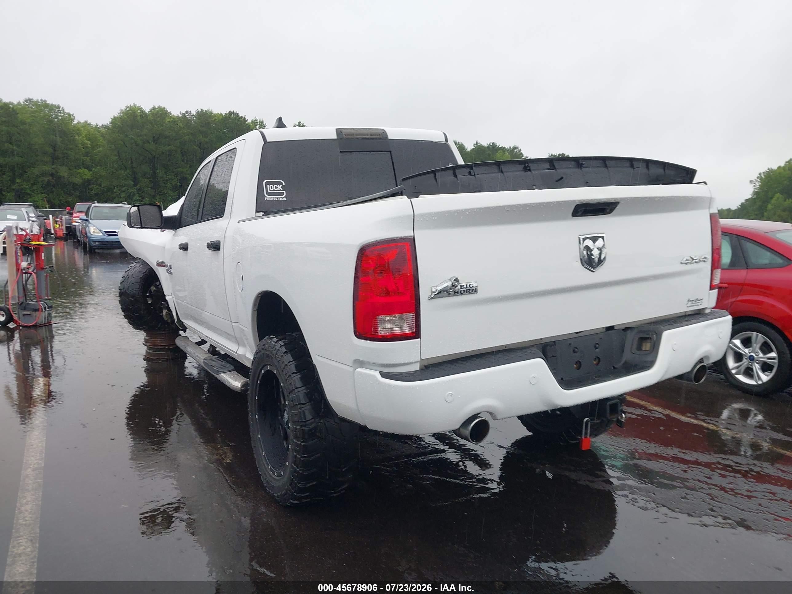 2014 Ram 1500 Big Horn White vin: 1C6RR7LT4ES200507