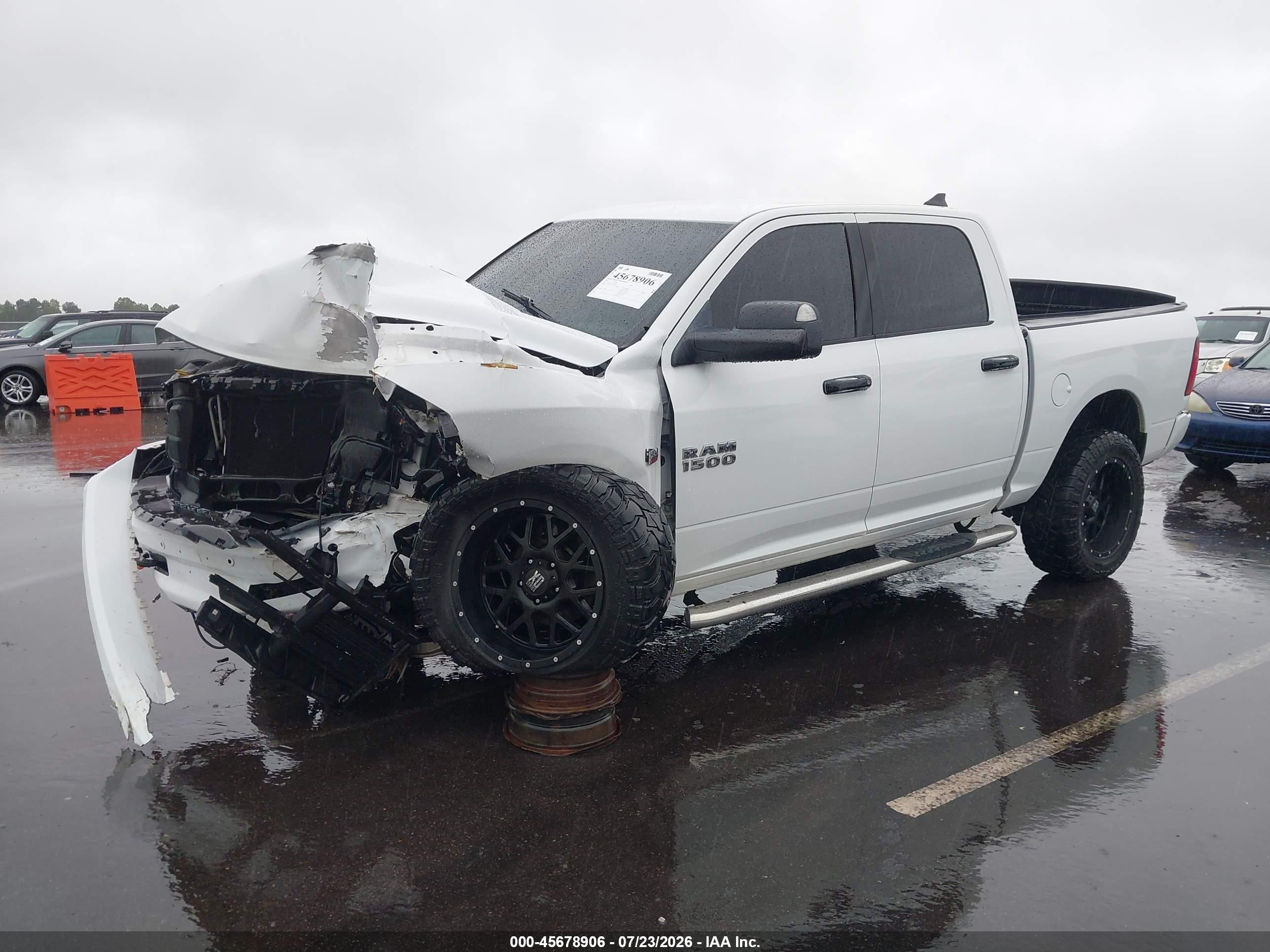 2014 Ram 1500 Big Horn White vin: 1C6RR7LT4ES200507