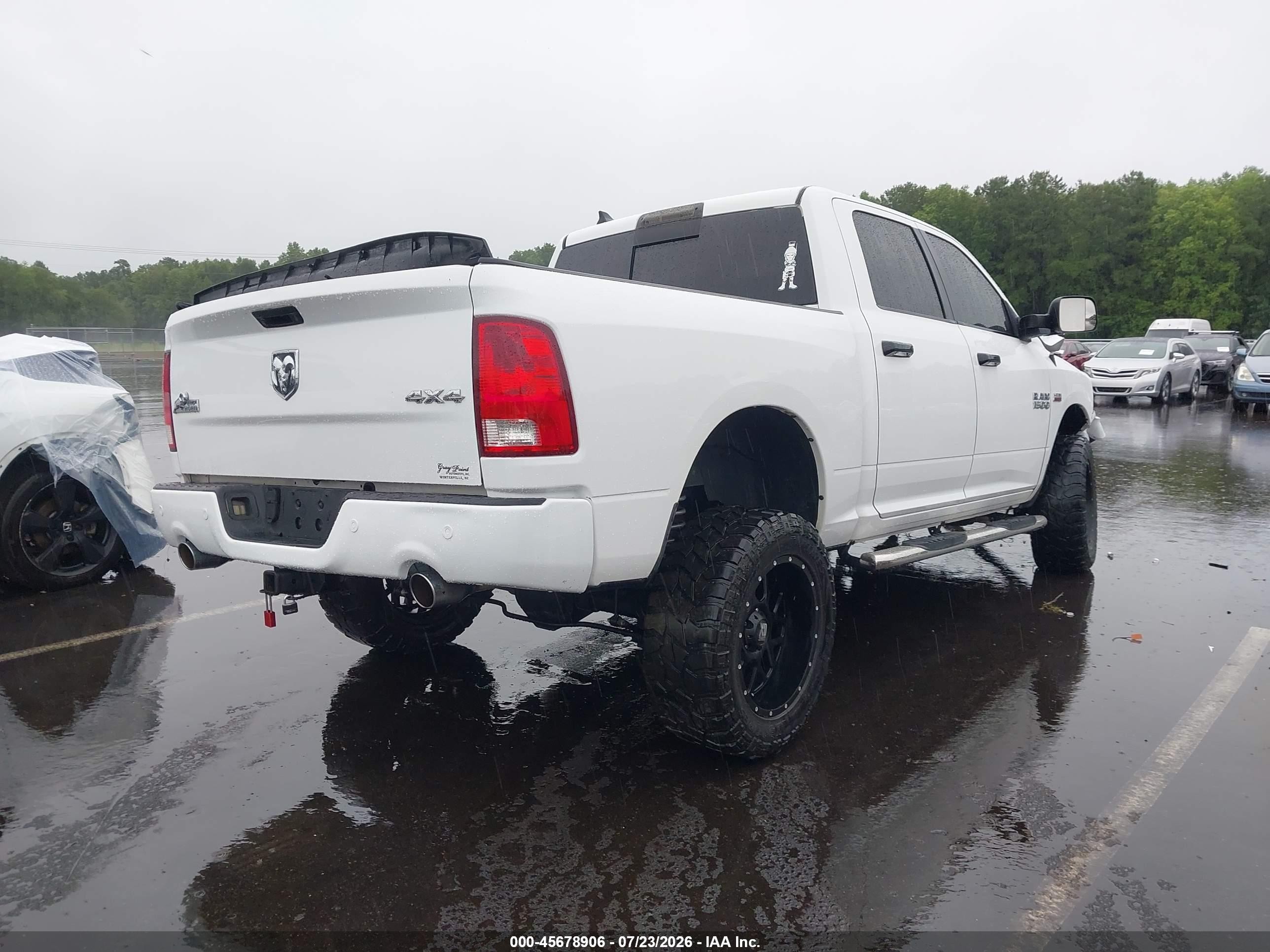 2014 Ram 1500 Big Horn White vin: 1C6RR7LT4ES200507