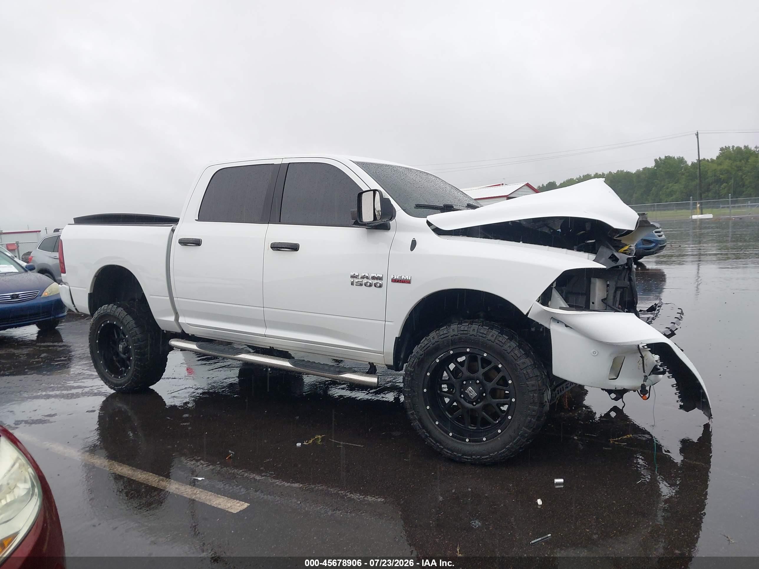 2014 Ram 1500 Big Horn White vin: 1C6RR7LT4ES200507