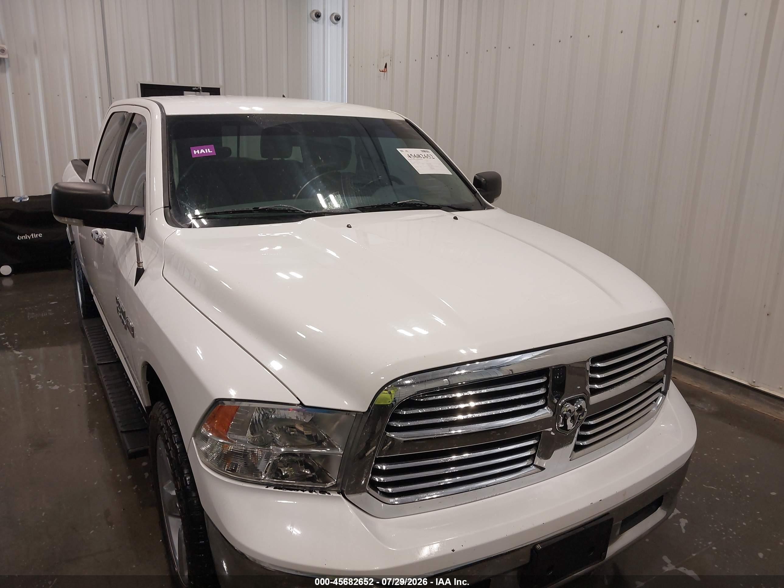 2014 Ram 1500 Big Horn White vin: 1C6RR7LT4ES274025