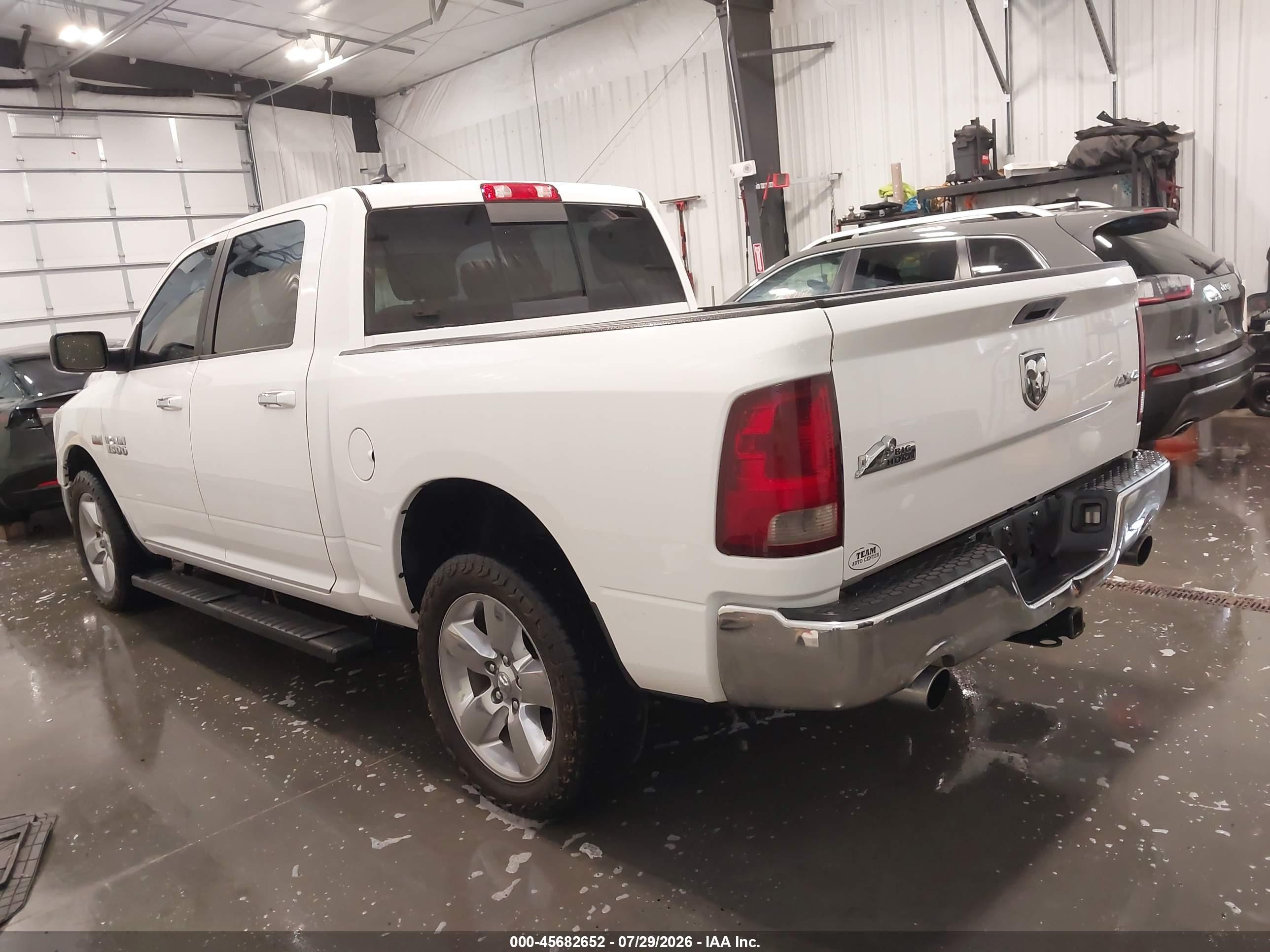 2014 Ram 1500 Big Horn White vin: 1C6RR7LT4ES274025
