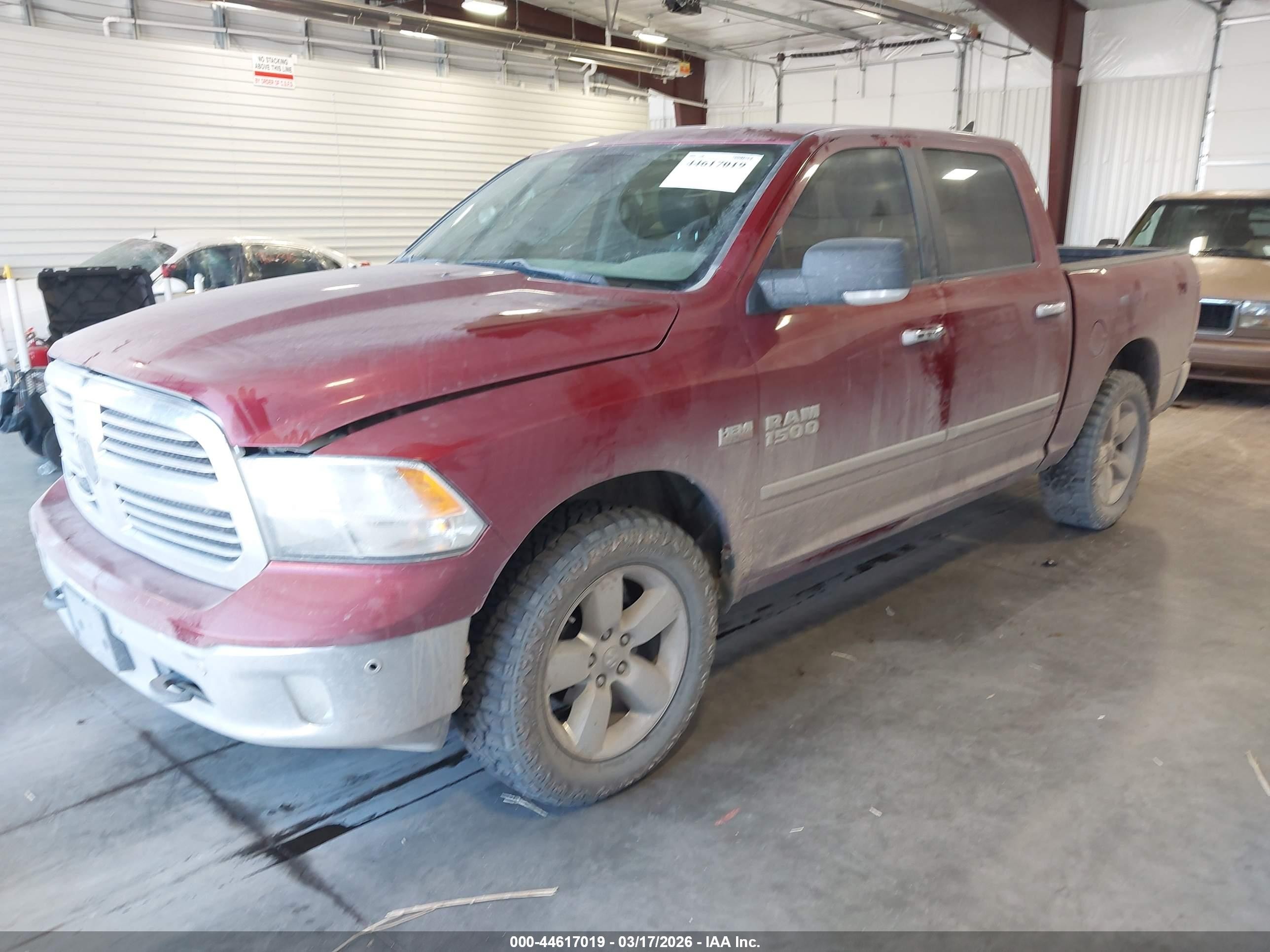 2015 Ram 1500 Big Horn Maroon vin: 1C6RR7LT4FS503479