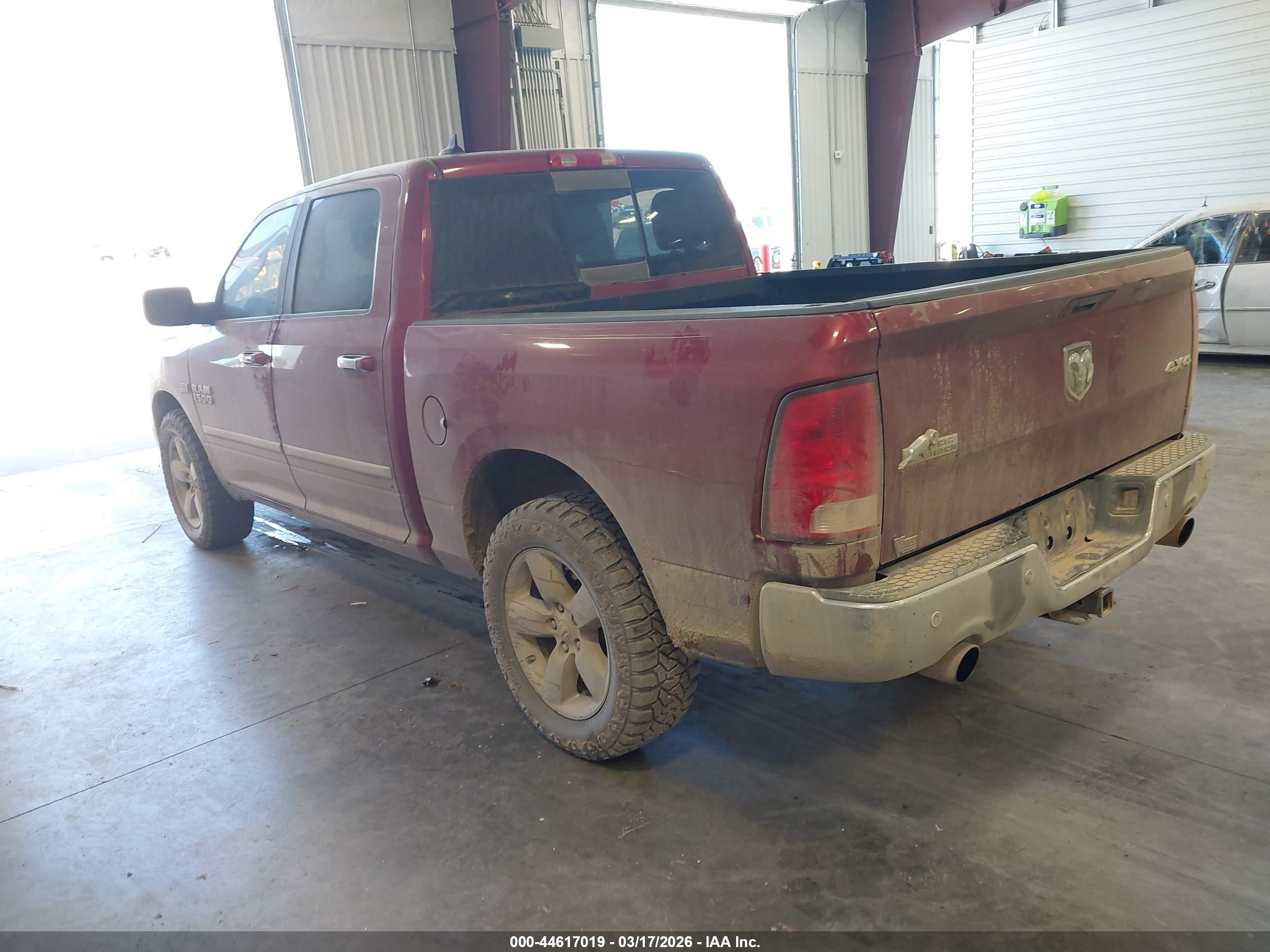 2015 Ram 1500 Big Horn Maroon vin: 1C6RR7LT4FS503479