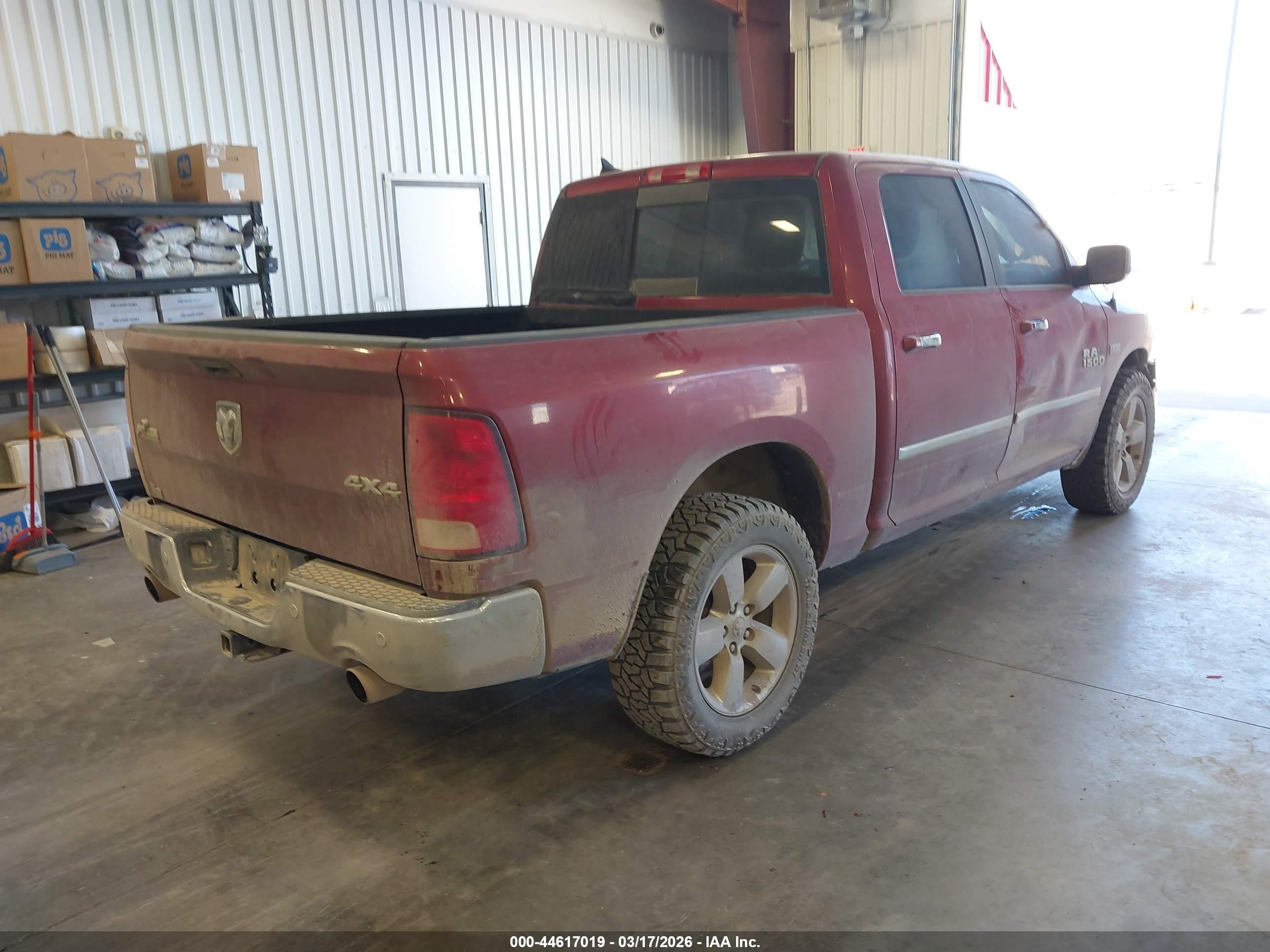 2015 Ram 1500 Big Horn Maroon vin: 1C6RR7LT4FS503479
