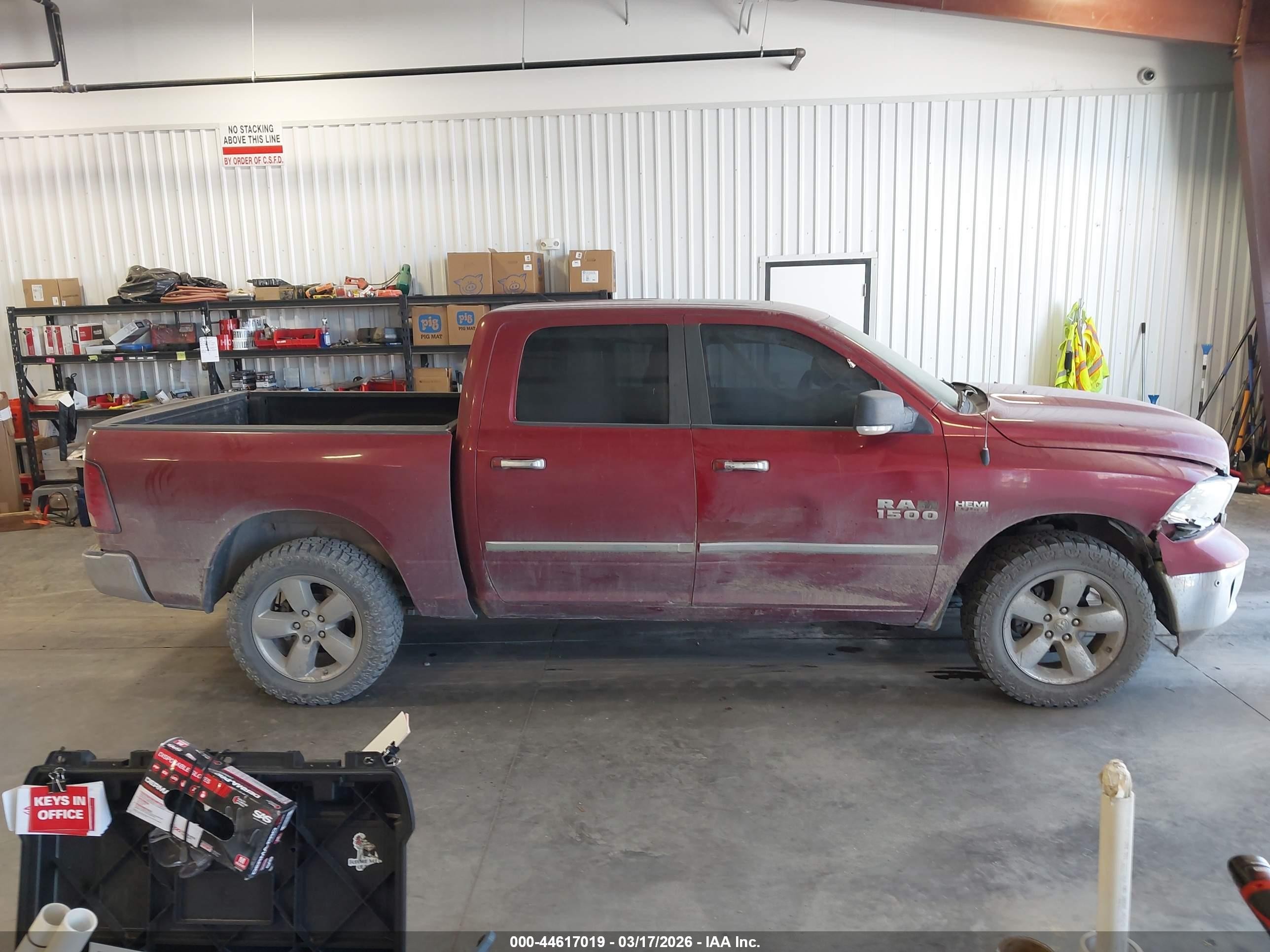 2015 Ram 1500 Big Horn Maroon vin: 1C6RR7LT4FS503479