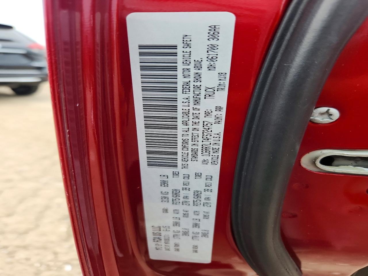 2015 Ram 1500 Slt Burgundy vin: 1C6RR7LT4FS724757