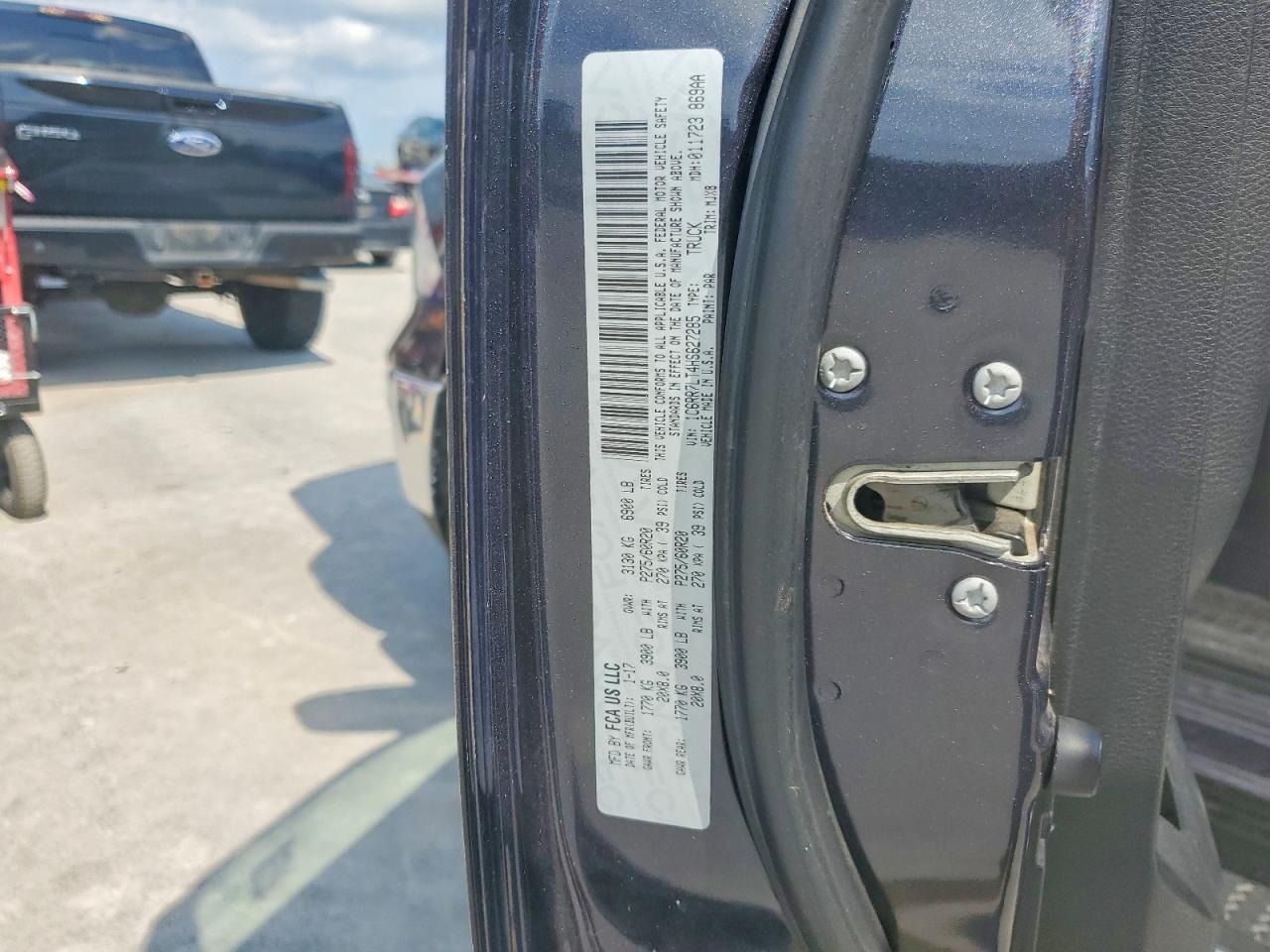 2017 Ram 1500 Slt Black vin: 1C6RR7LT4HS627285