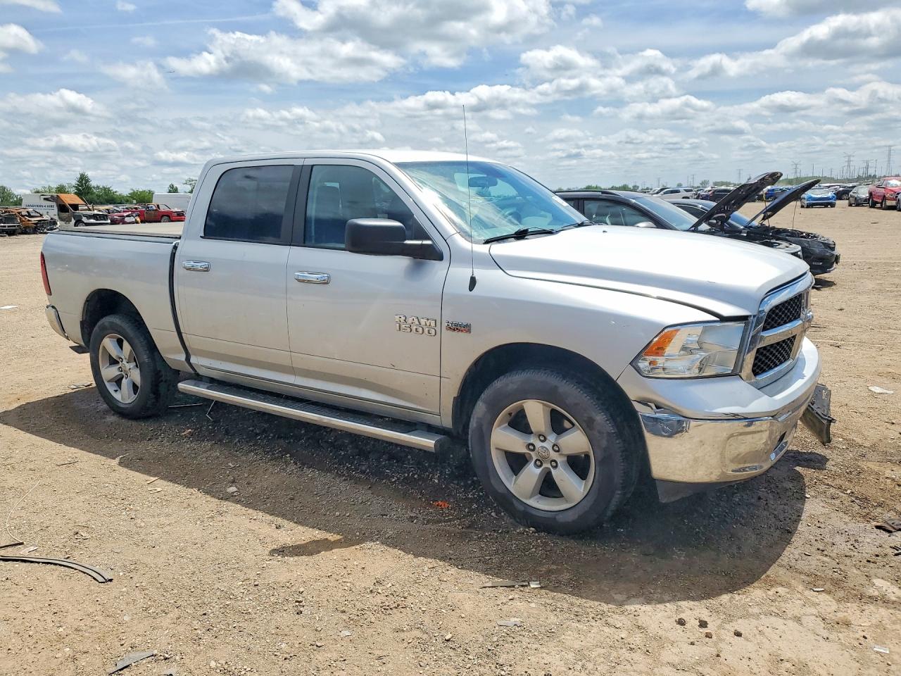 2018 Ram 1500 Slt Silver vin: 1C6RR7LT4JS297086