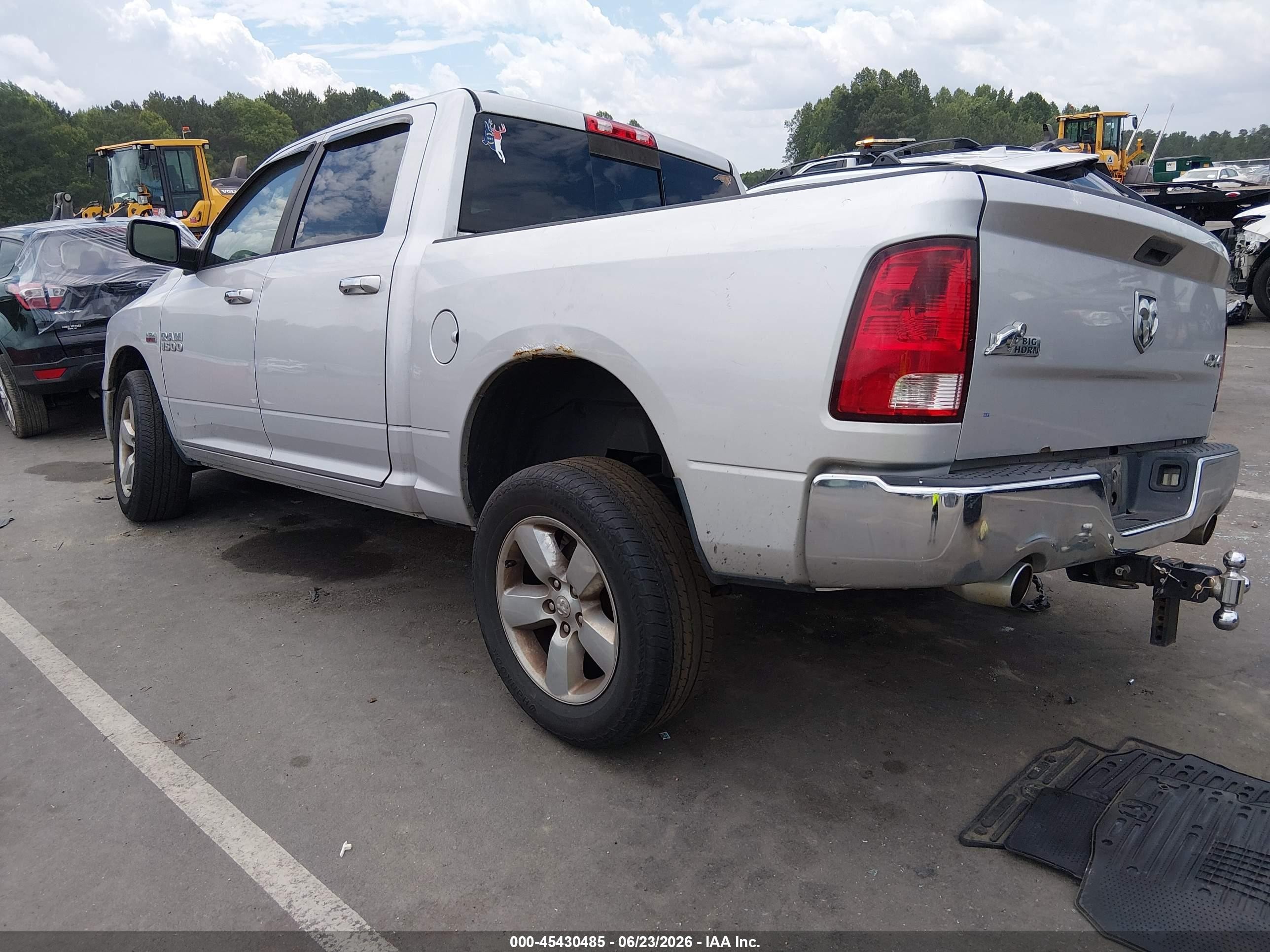 2013 Ram 1500 Big Horn Silver vin: 1C6RR7LT5DS634689