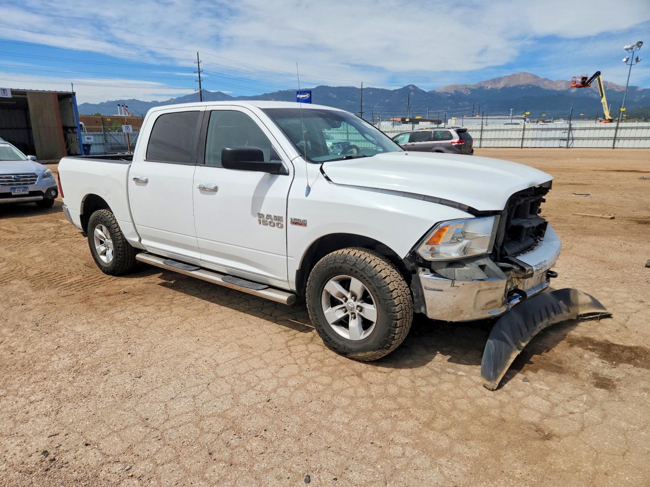 2013 Ram 1500 Slt White vin: 1C6RR7LT5DS691474