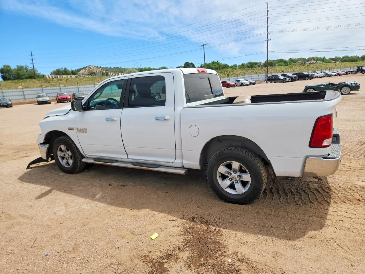 2013 Ram 1500 Slt White vin: 1C6RR7LT5DS691474