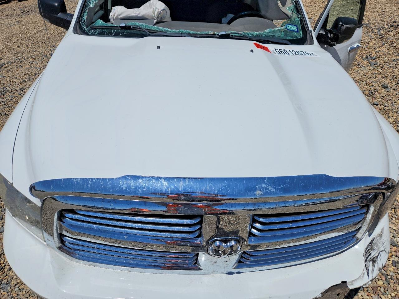2014 Ram 1500 Slt White vin: 1C6RR7LT5ES187122