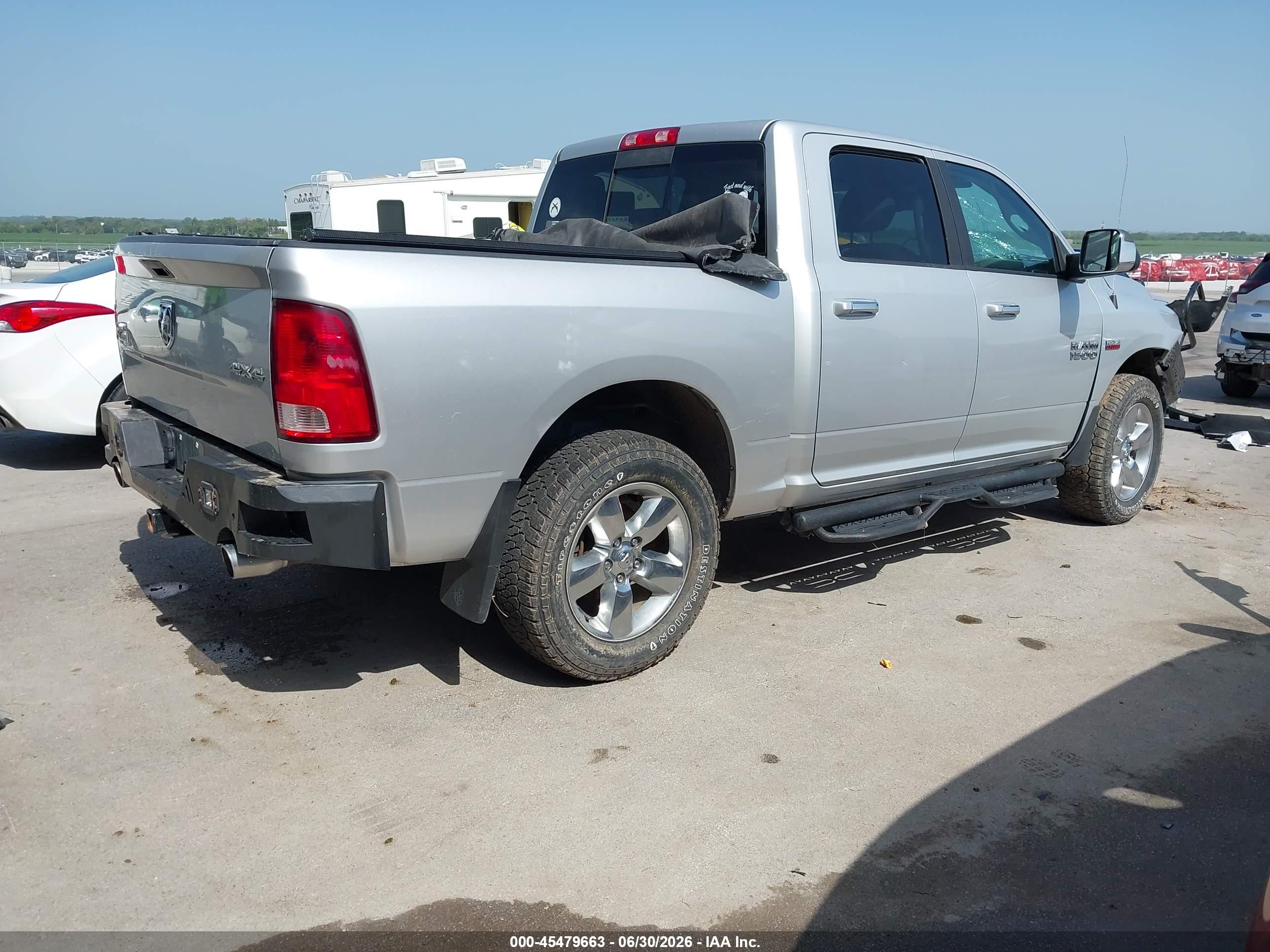 2014 Ram 1500 Big Horn Silver vin: 1C6RR7LT5ES309283