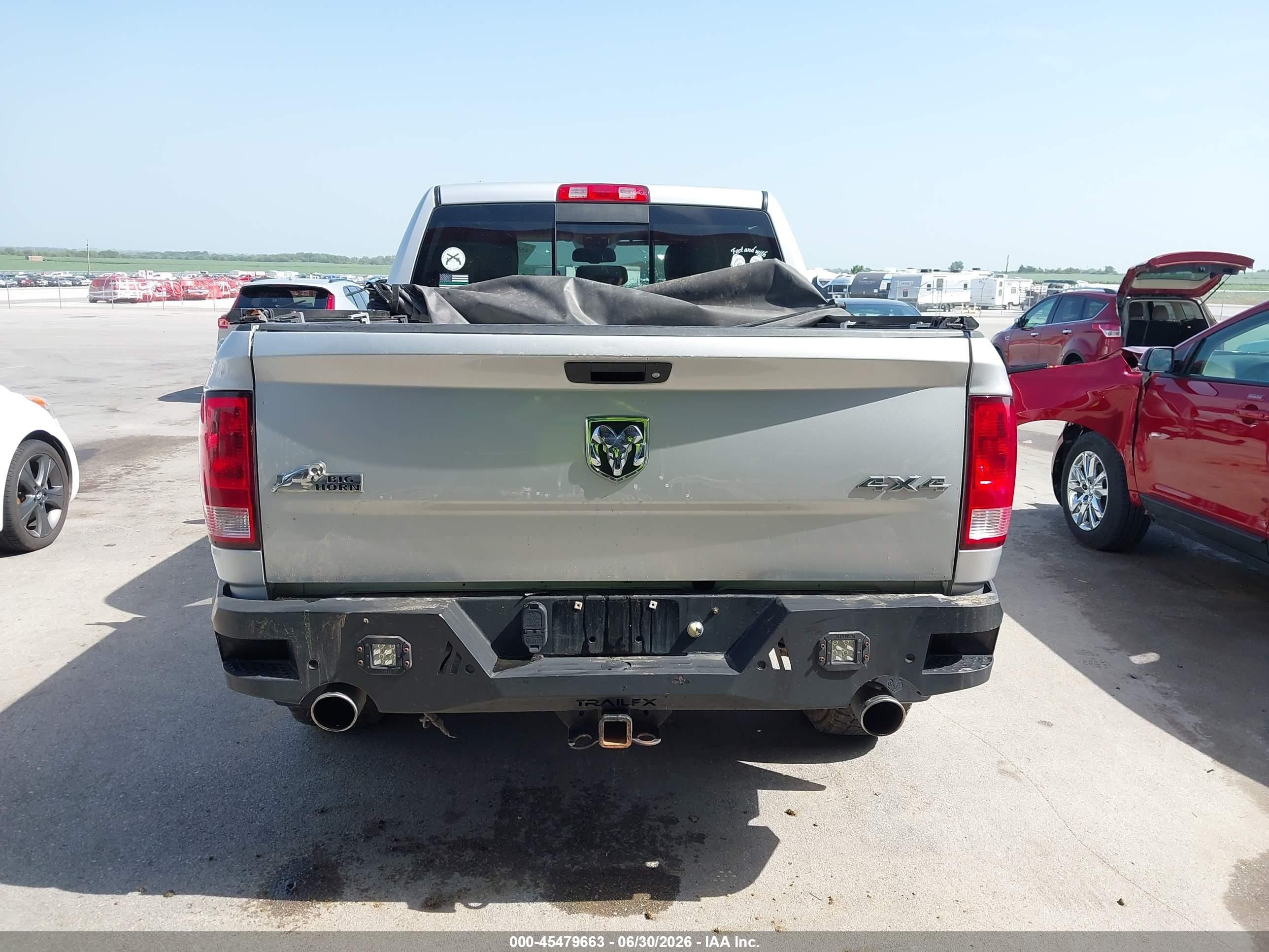 2014 Ram 1500 Big Horn Silver vin: 1C6RR7LT5ES309283