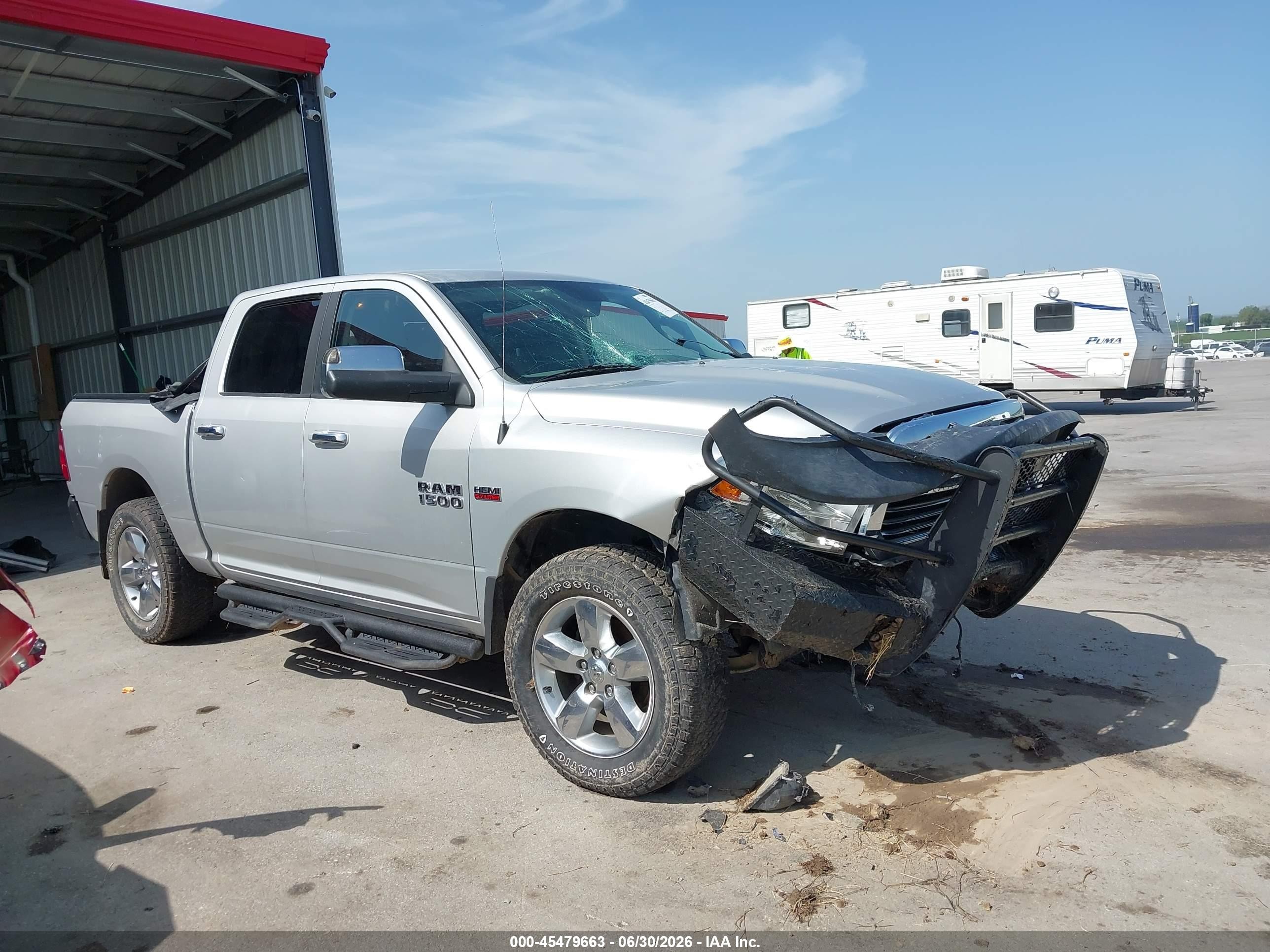 2014 Ram 1500 Big Horn Silver vin: 1C6RR7LT5ES309283