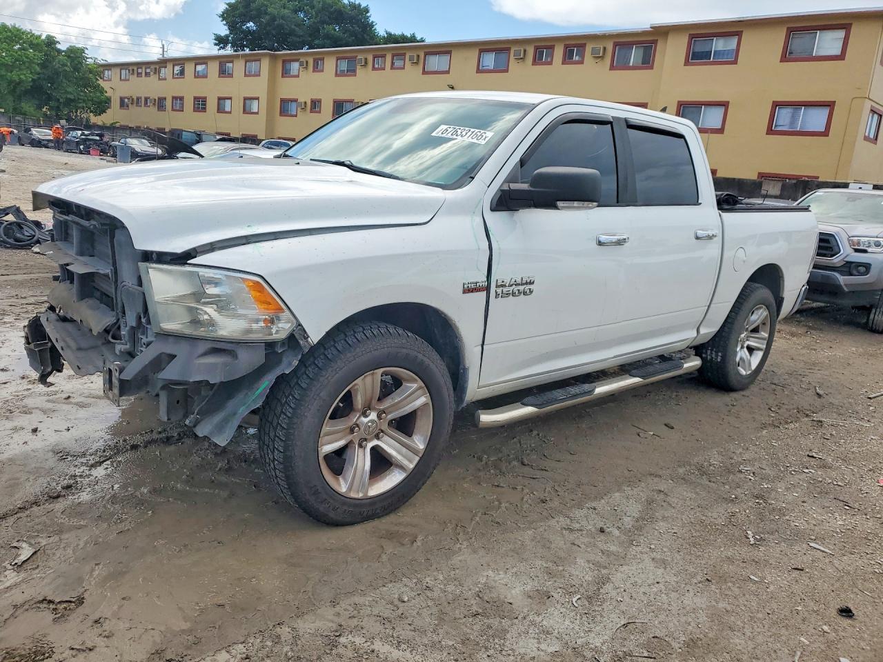 2014 Ram 1500 Slt White vin: 1C6RR7LT5ES413580