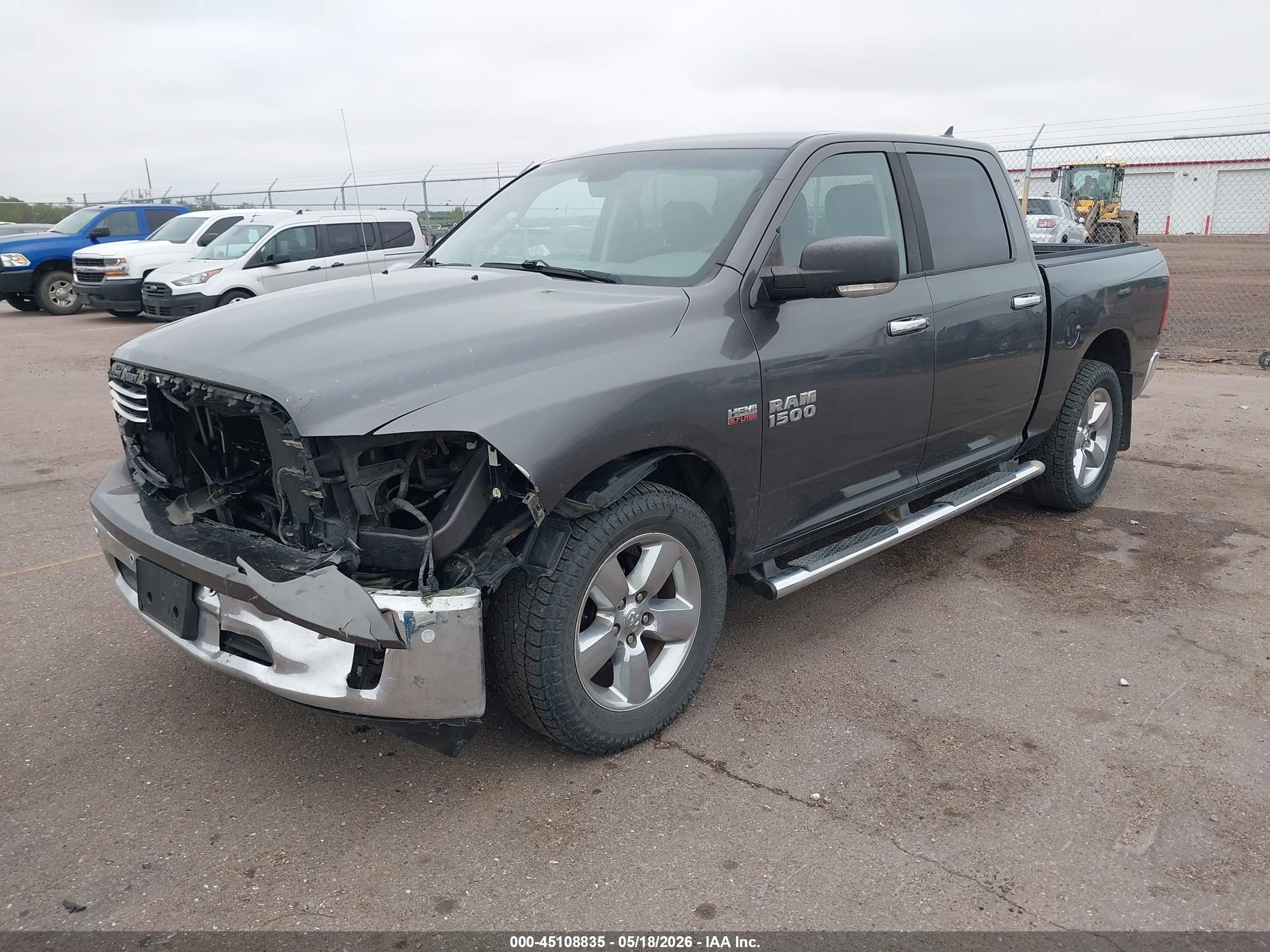 2015 Ram 1500 Big Horn Silver vin: 1C6RR7LT5FS558300