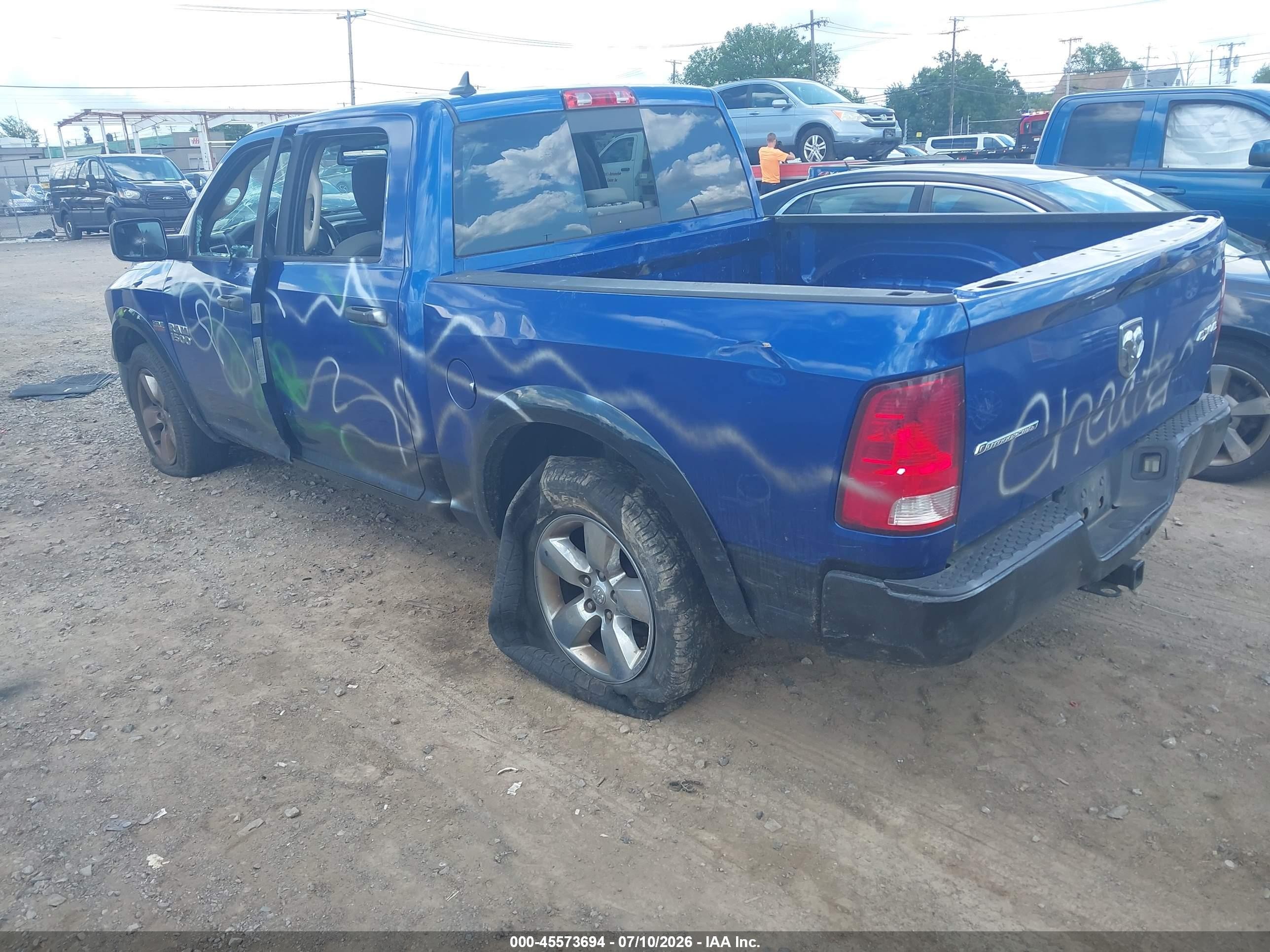 2015 Ram 1500 Outdoorsman Blue vin: 1C6RR7LT5FS628376